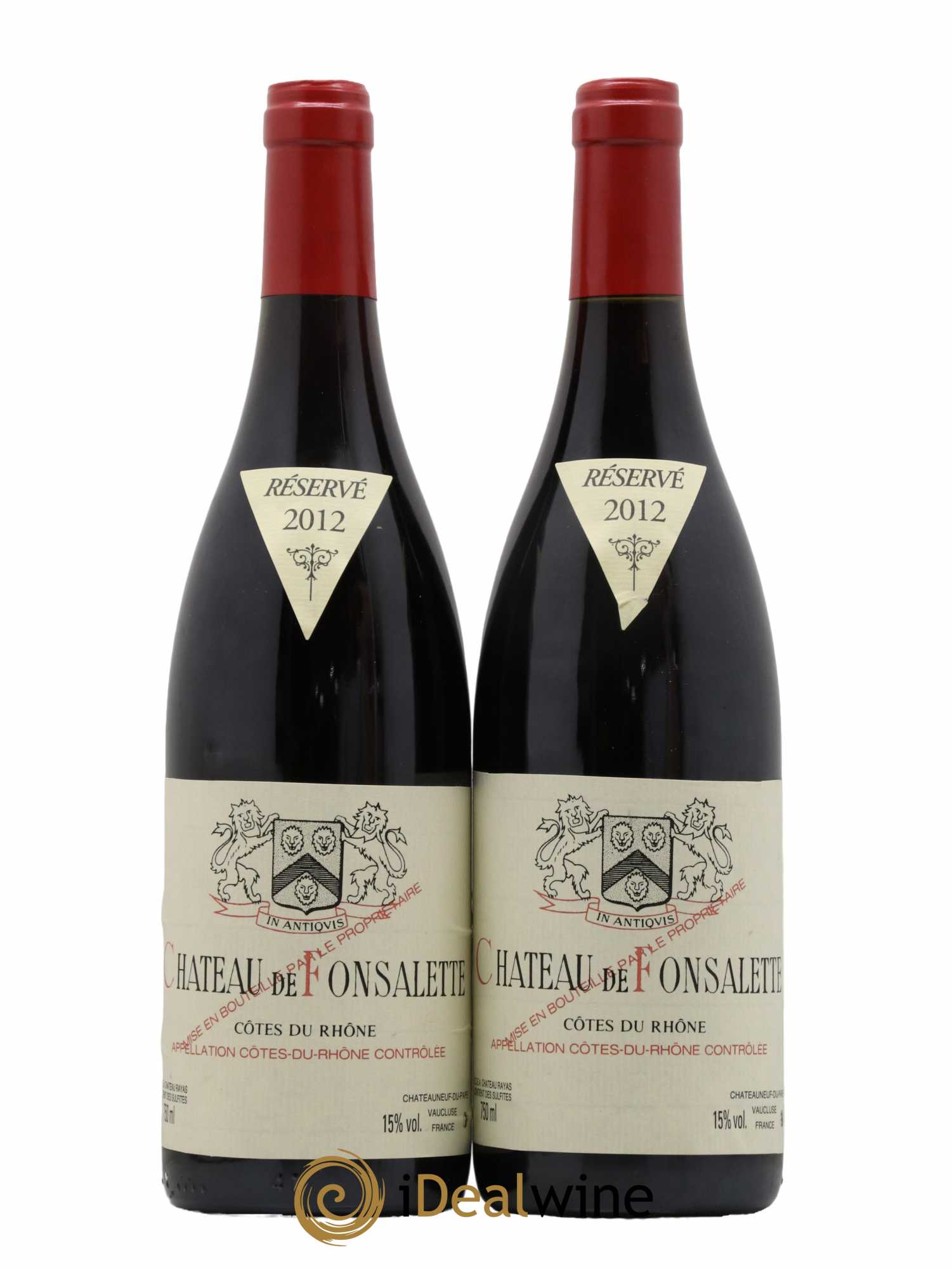 Côtes-du-Rhône Château de Fonsalette Emmanuel Reynaud 2012 - Lot de 2 bouteilles - 0
