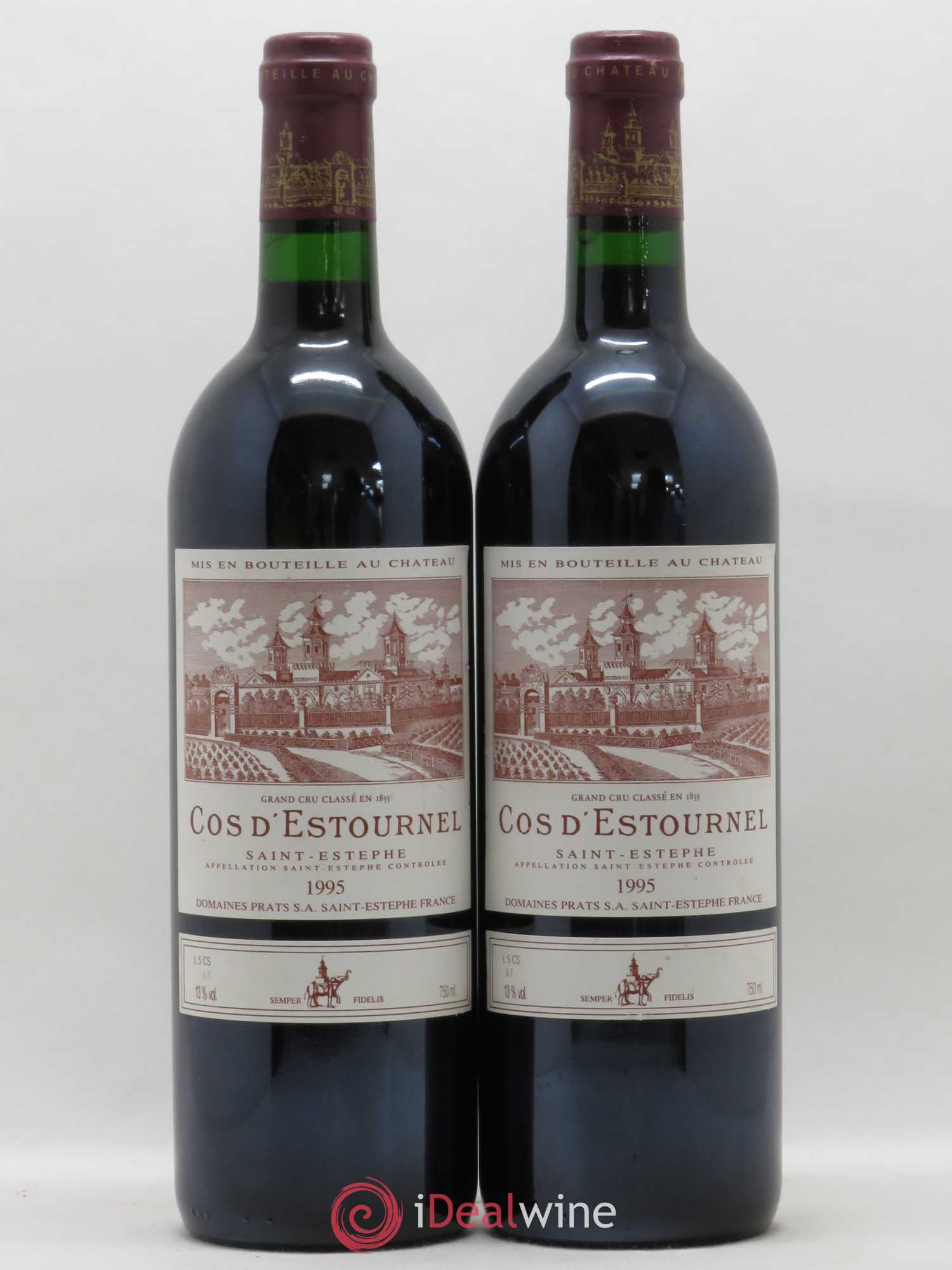 Cos d'Estournel 2ème Grand Cru Classé 1995 - Lot de 2 bouteilles - 0