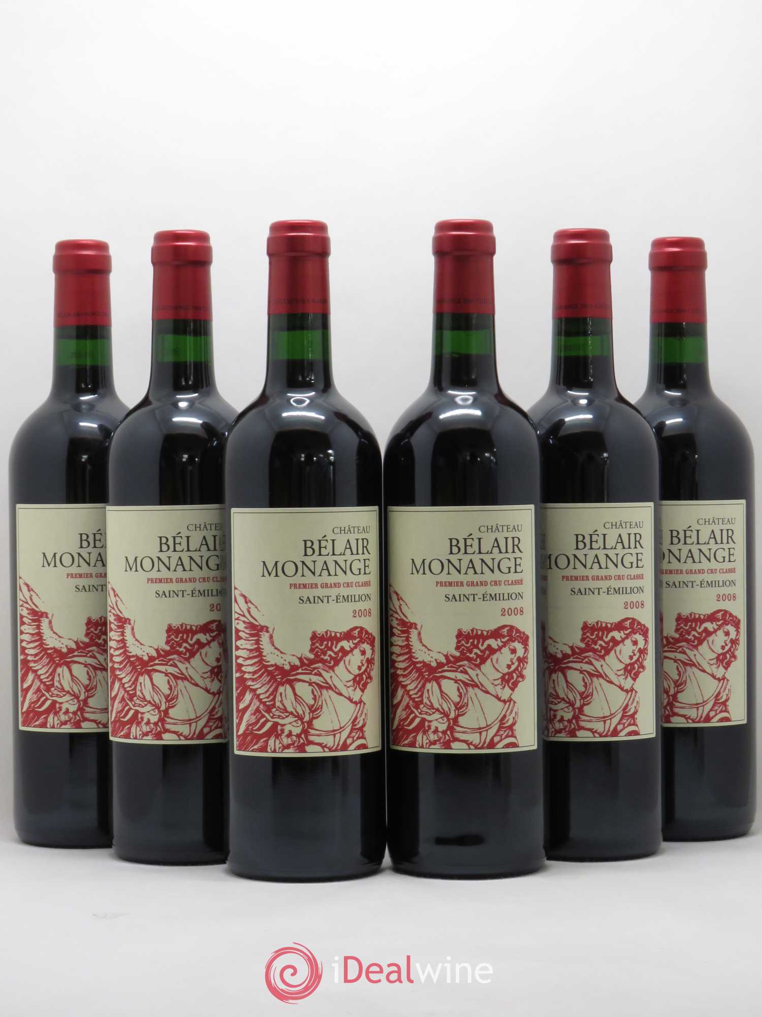 Château Belair (Belair-Monange) 1er Grand Cru Classé B 2008 - Lot de 6 bouteilles - 0