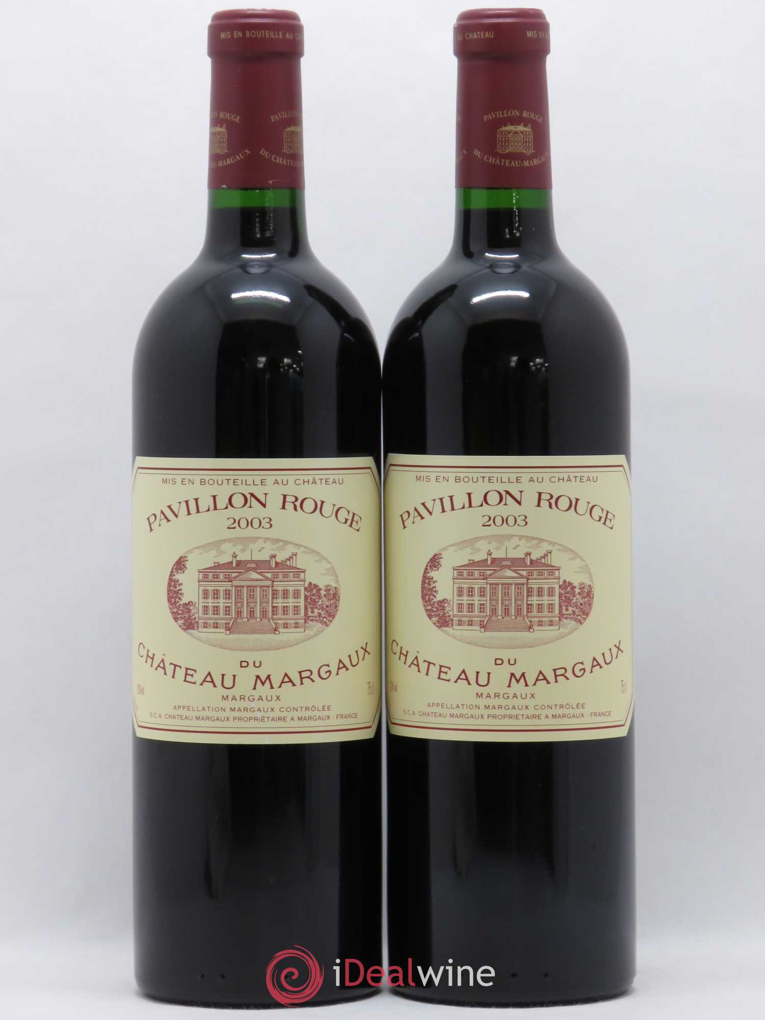 Pavillon Rouge du Château Margaux Second Vin 2003 - Lot de 2 bouteilles - 0