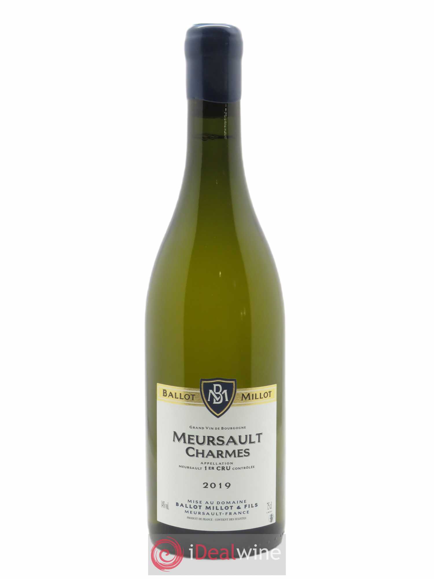 Meursault 1er Cru Charmes Ballot Millot 2019 - Lot de 1 bouteille - 0