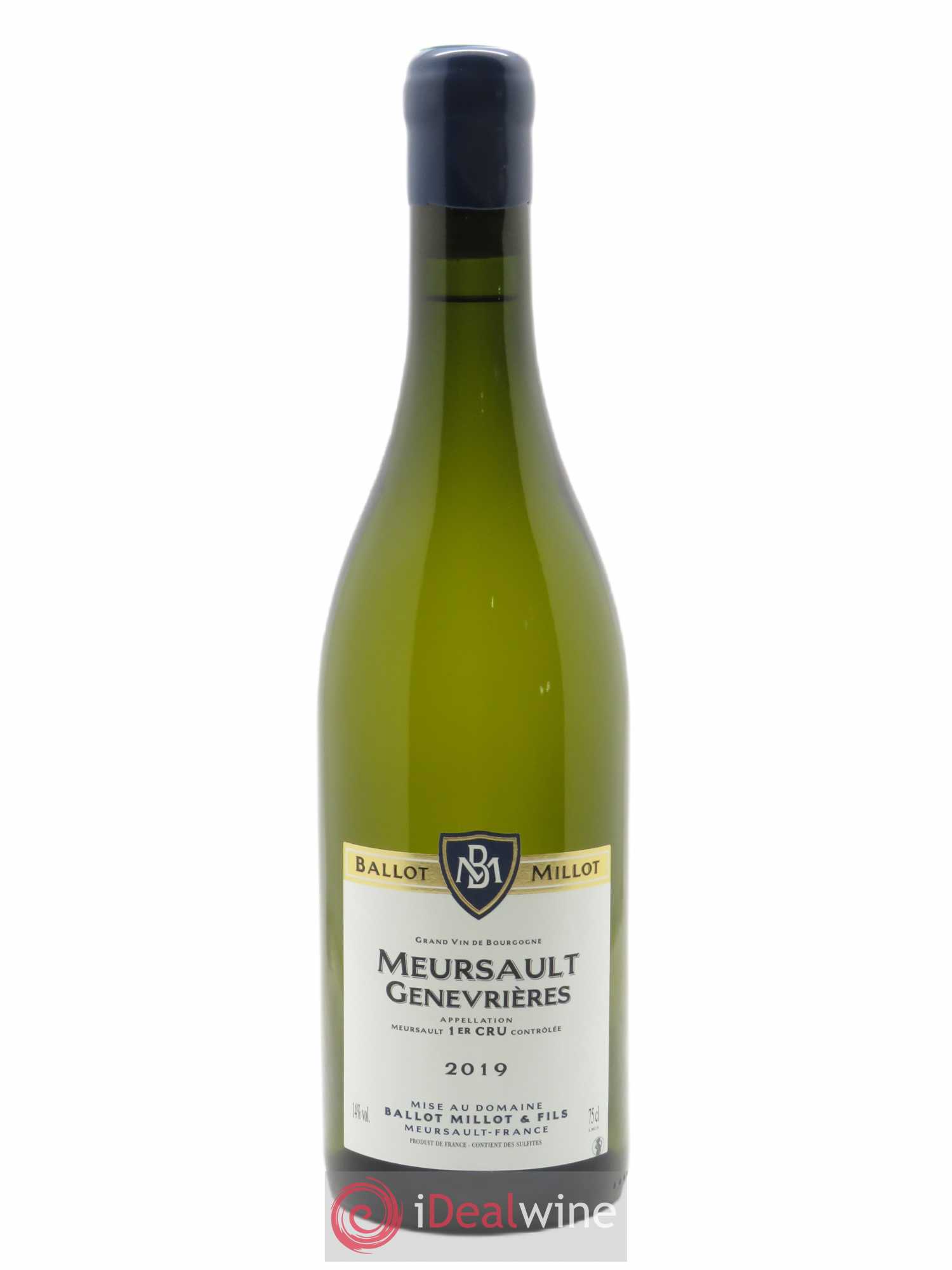 Meursault 1er Cru Genevrières Ballot Millot 2019 - Lot de 1 bouteille - 0
