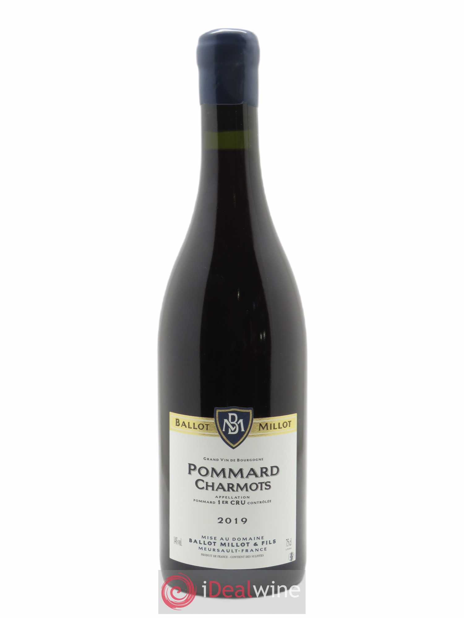 Pommard 1er Cru Charmots Ballot Millot 2019 - Lot de 1 bouteille - 0