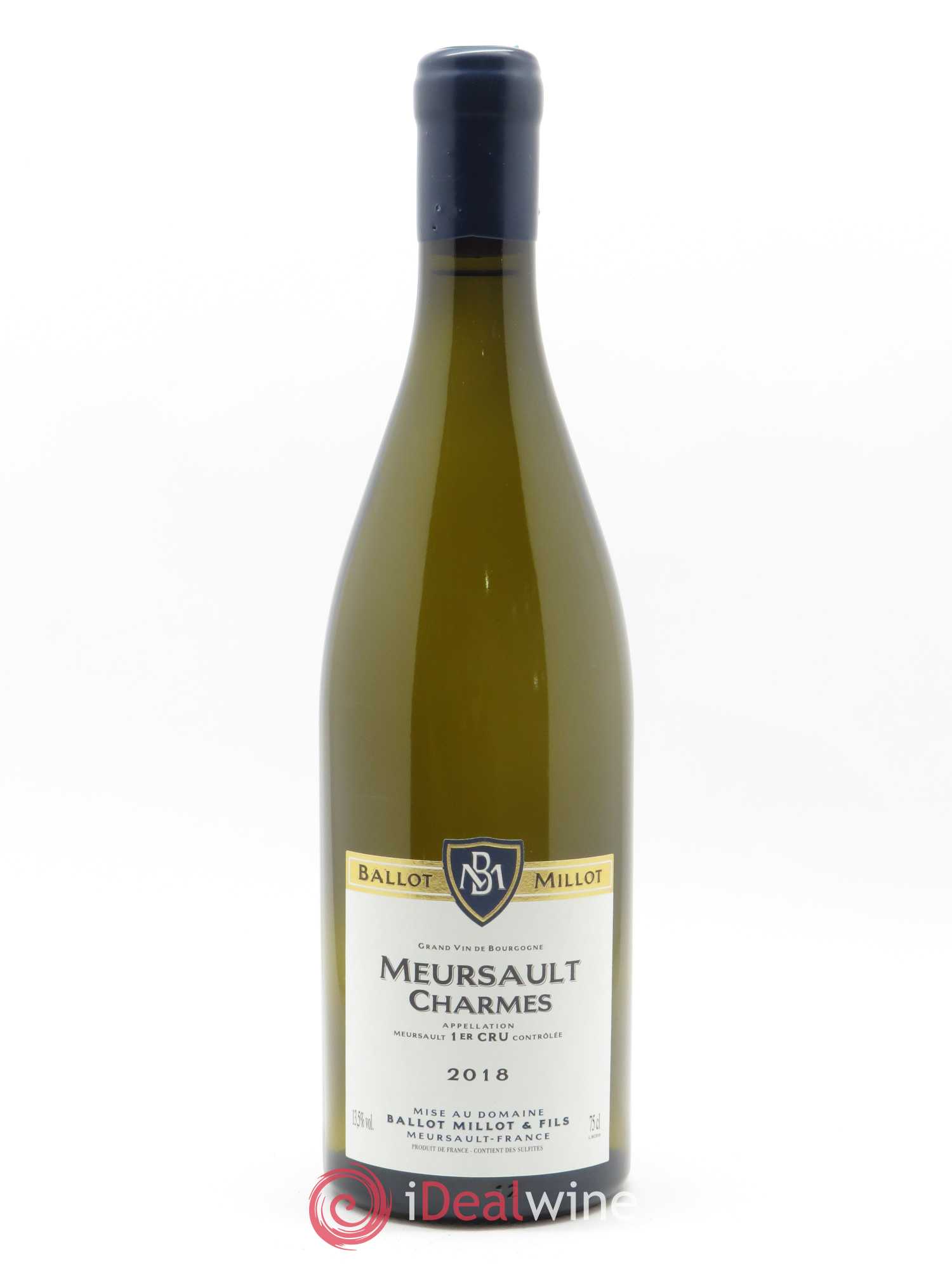 Meursault 1er Cru Charmes Ballot Millot 2018 - Lot de 1 bouteille - 0