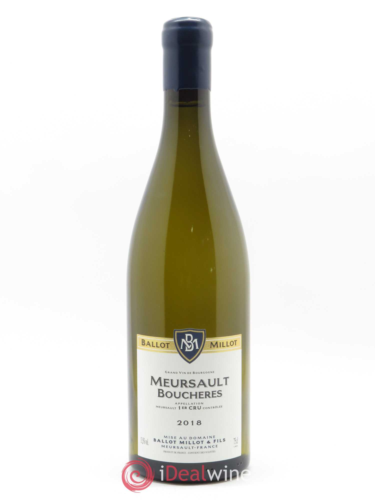 Meursault 1er Cru Bouchères Ballot Millot 2018 - Lot de 1 bouteille - 0