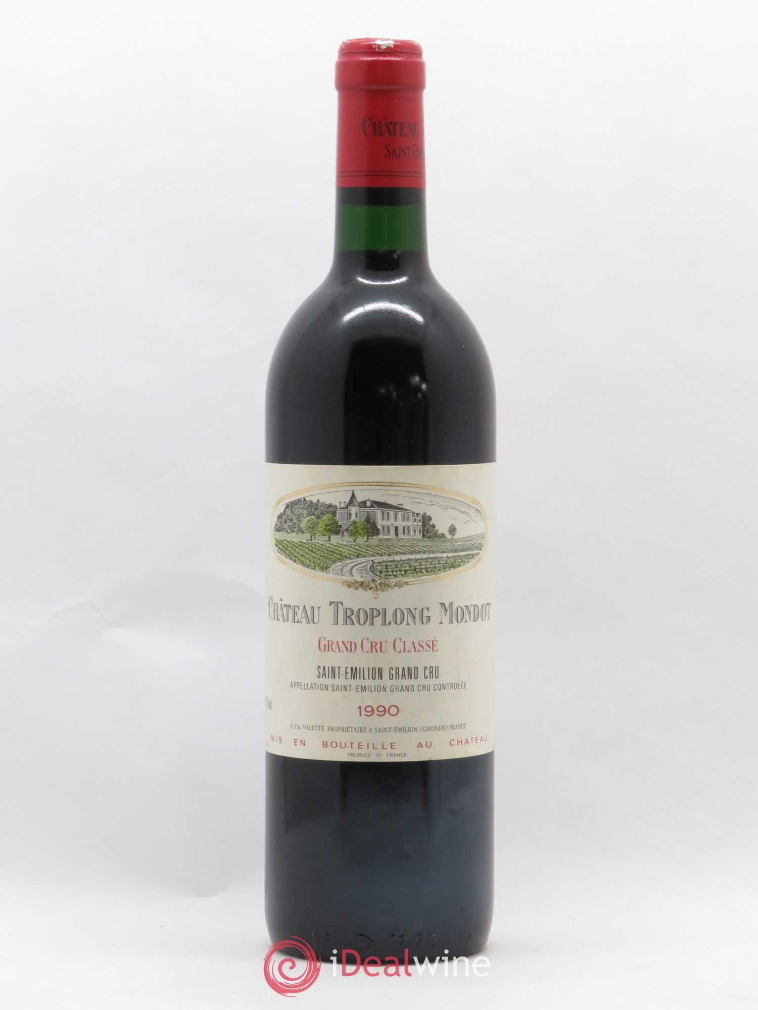Château Troplong Mondot 1er Grand Cru Classé B 1990 - Lot de 1 bouteille - 0