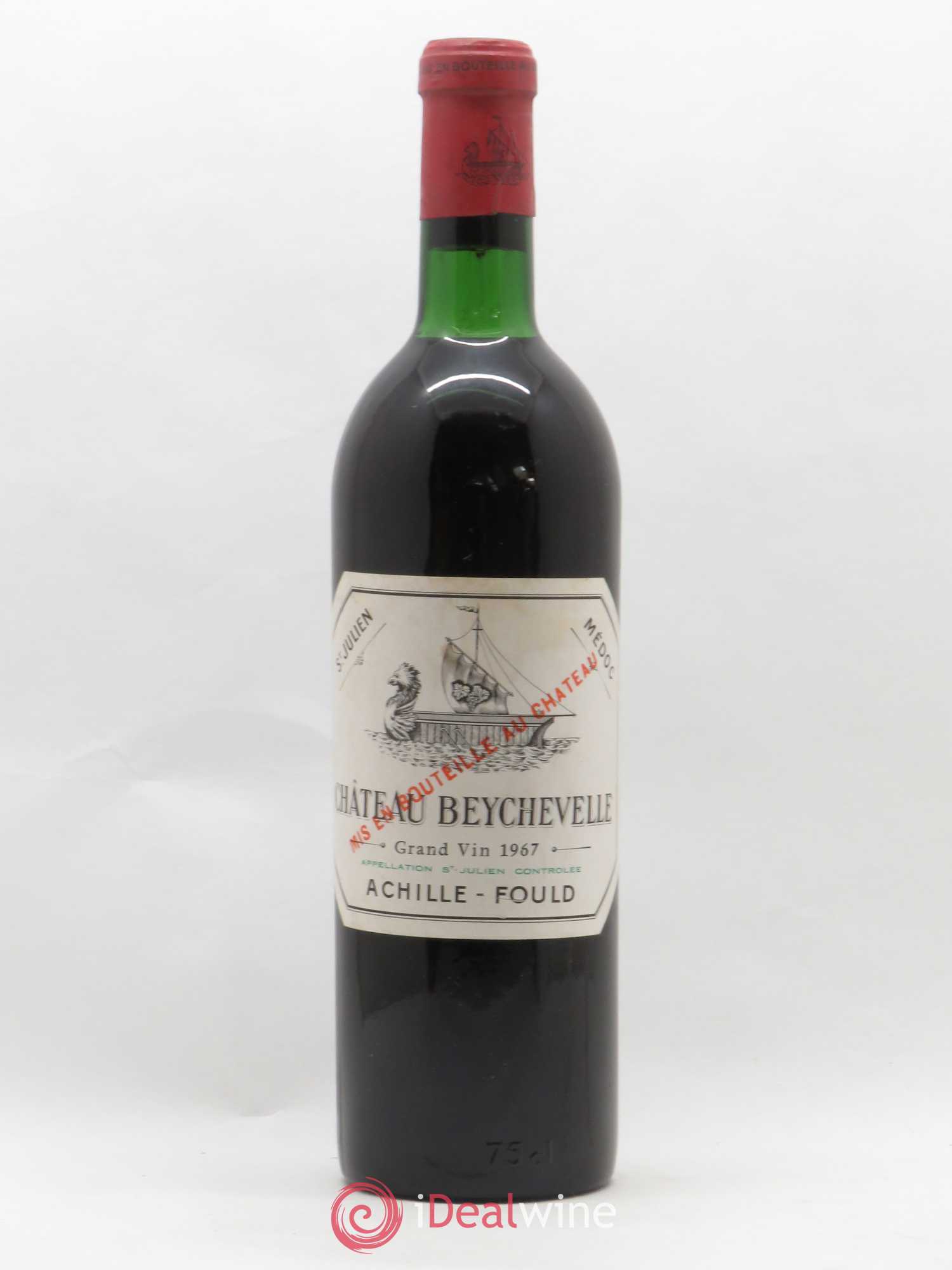 Château Beychevelle 4ème Grand Cru Classé 1967 - Lot de 1 bouteille - 0