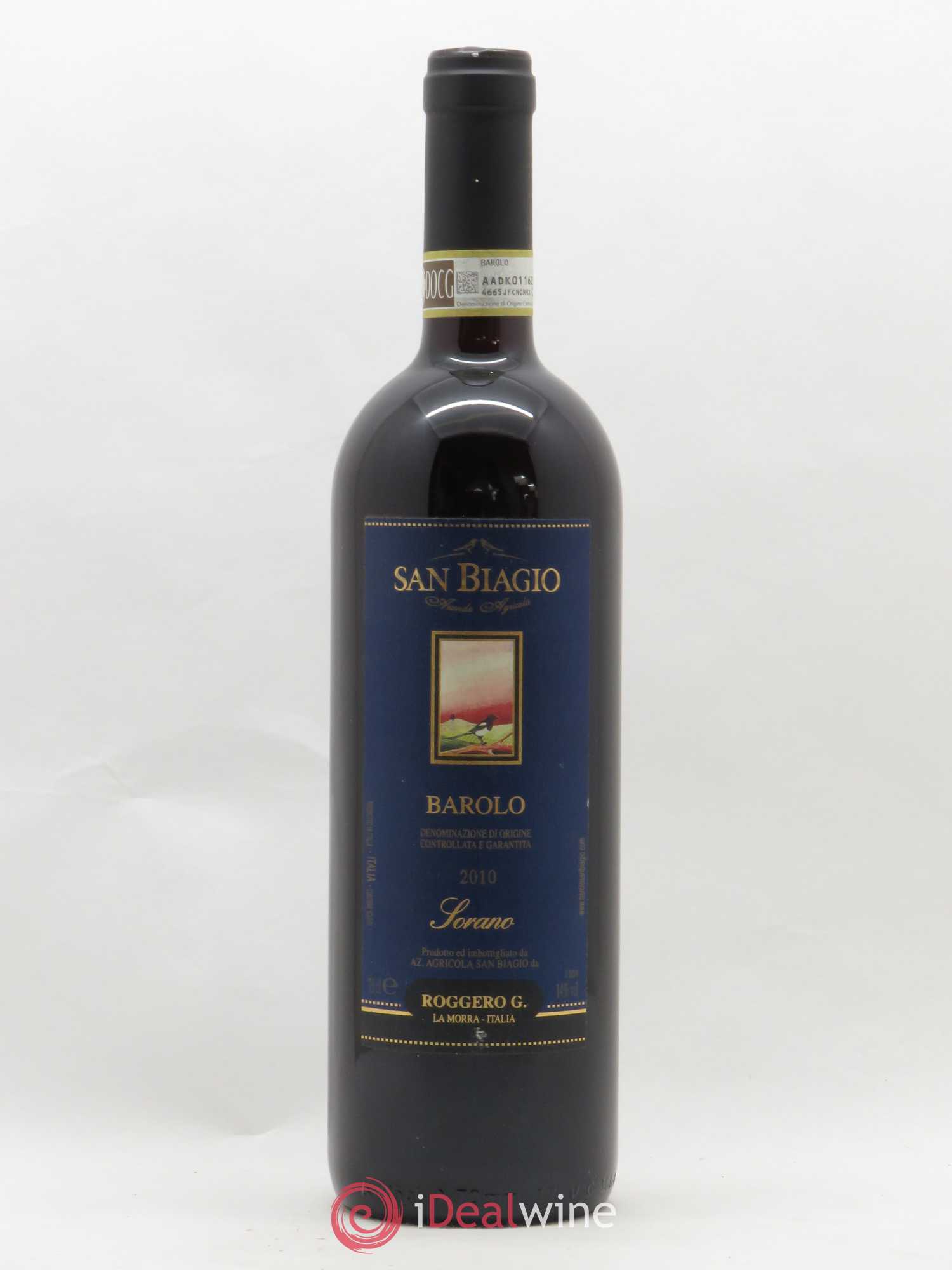 Barolo Sorano San Biangio Roggero 2010 - Posten von 1 Flasche - 0