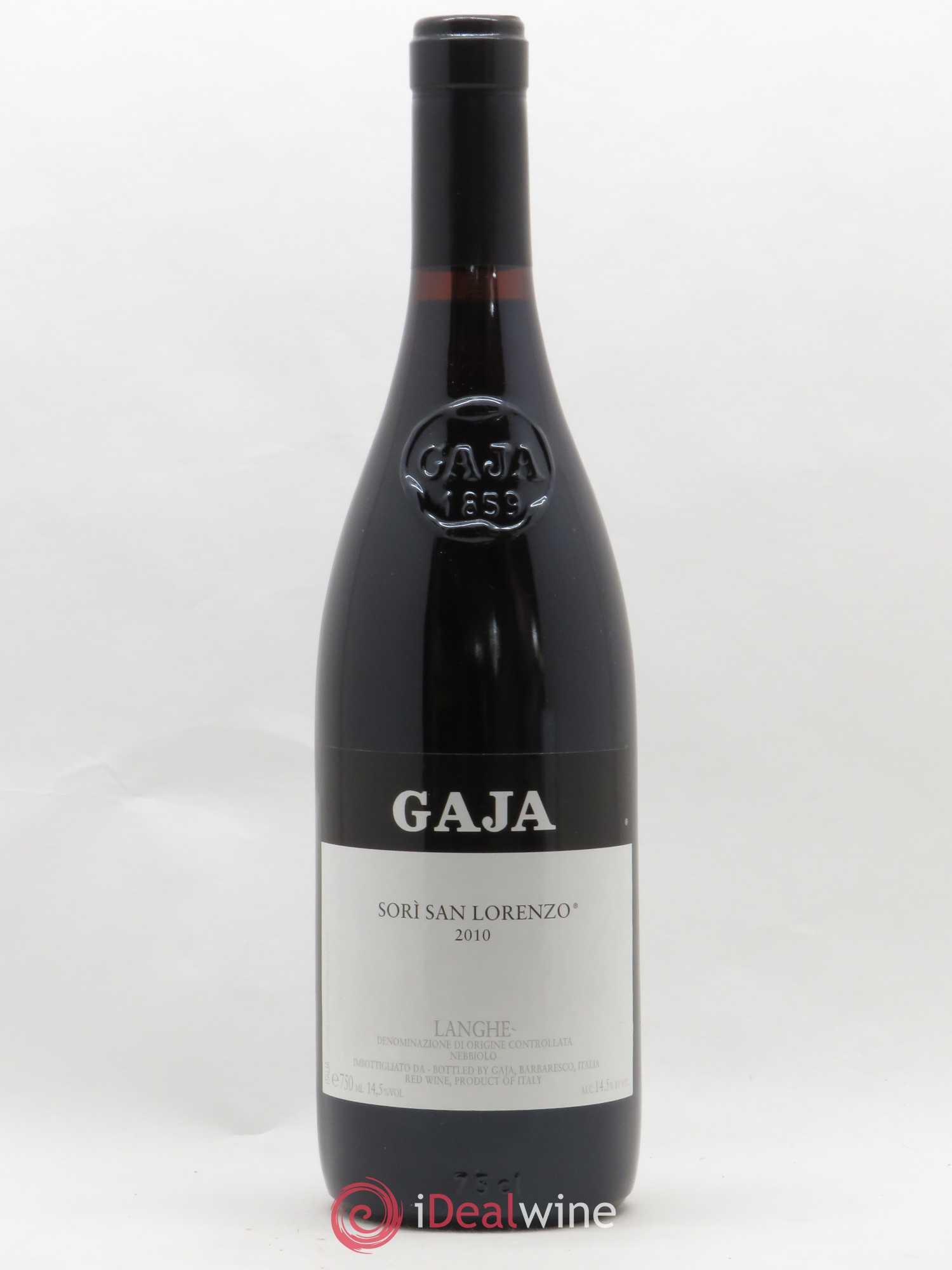 Langhe DOC Sori San Lorenzo Angelo Gaja 2010 - Lot de 1 bouteille - 0
