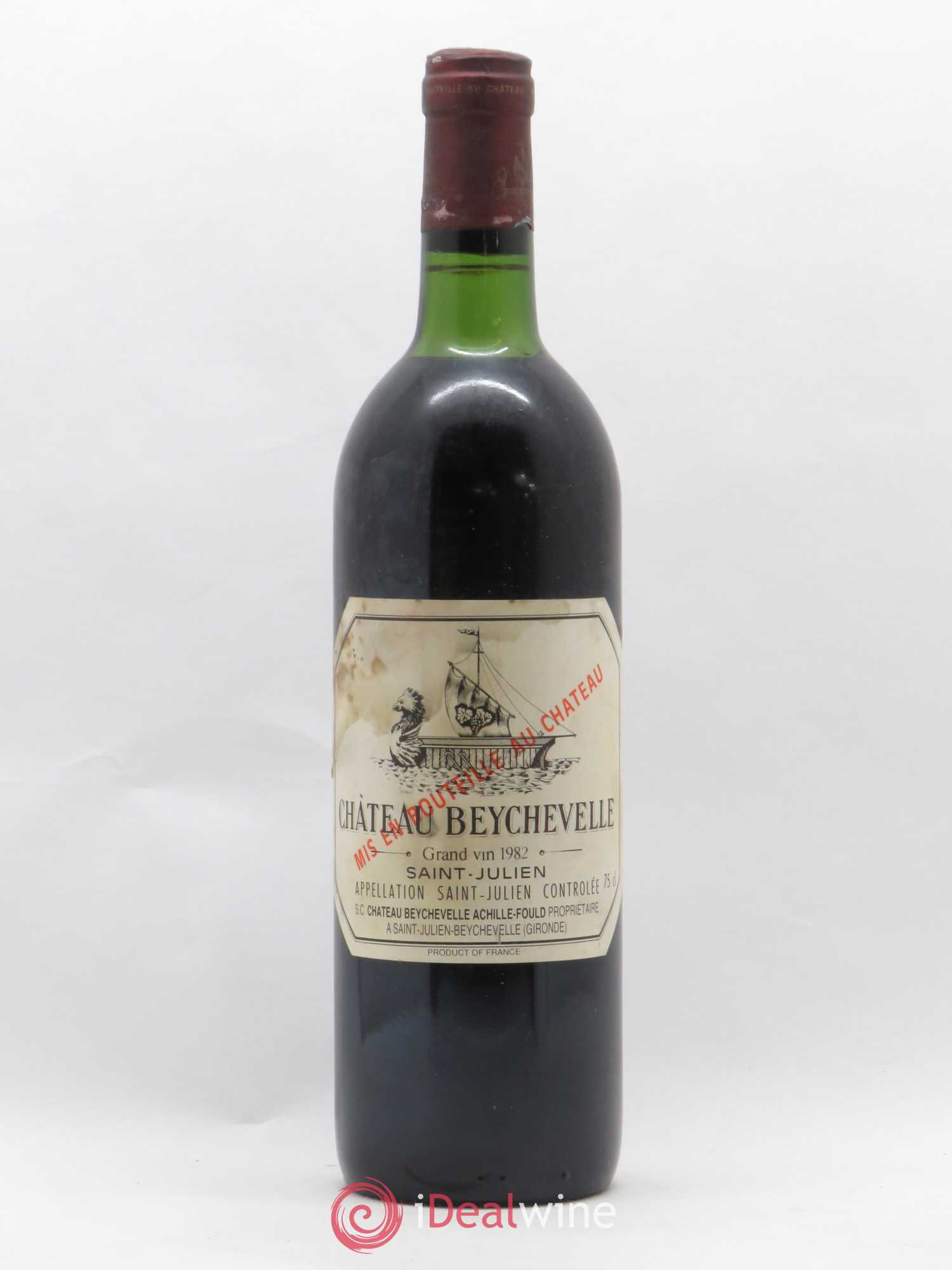 Château Beychevelle 4ème Grand Cru Classé 1982 - Lot de 1 bouteille - 0