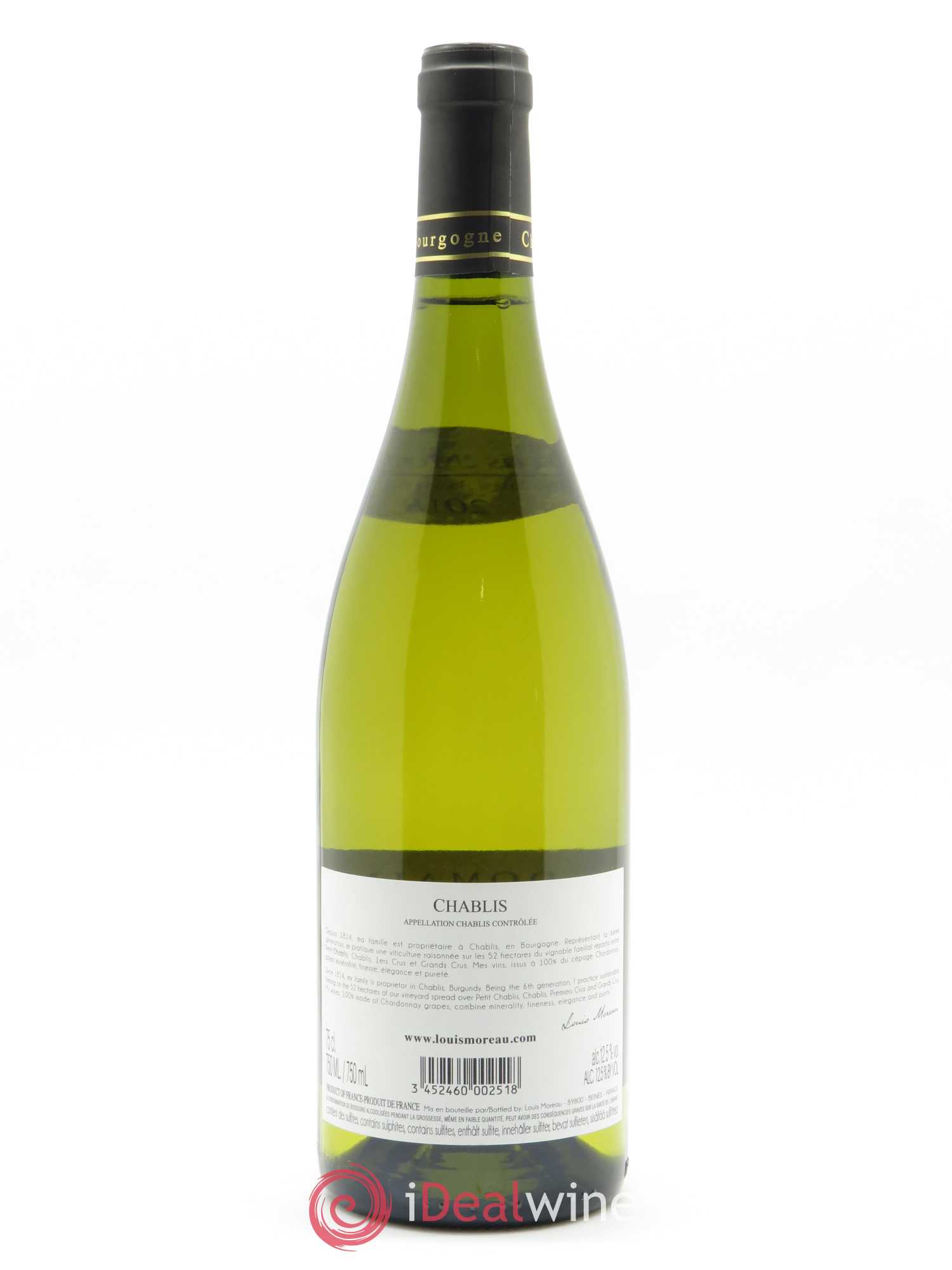 Chablis Louis Moreau 2018 - Lot de 1 bouteille - 1