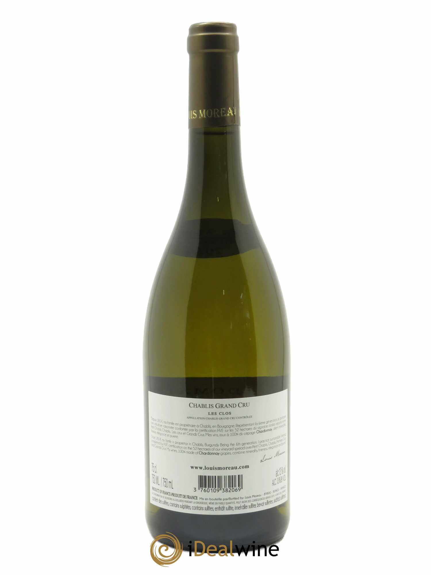 Chablis Grand Cru Les Clos Louis Moreau 2016 - Lot de 1 bouteille - 1