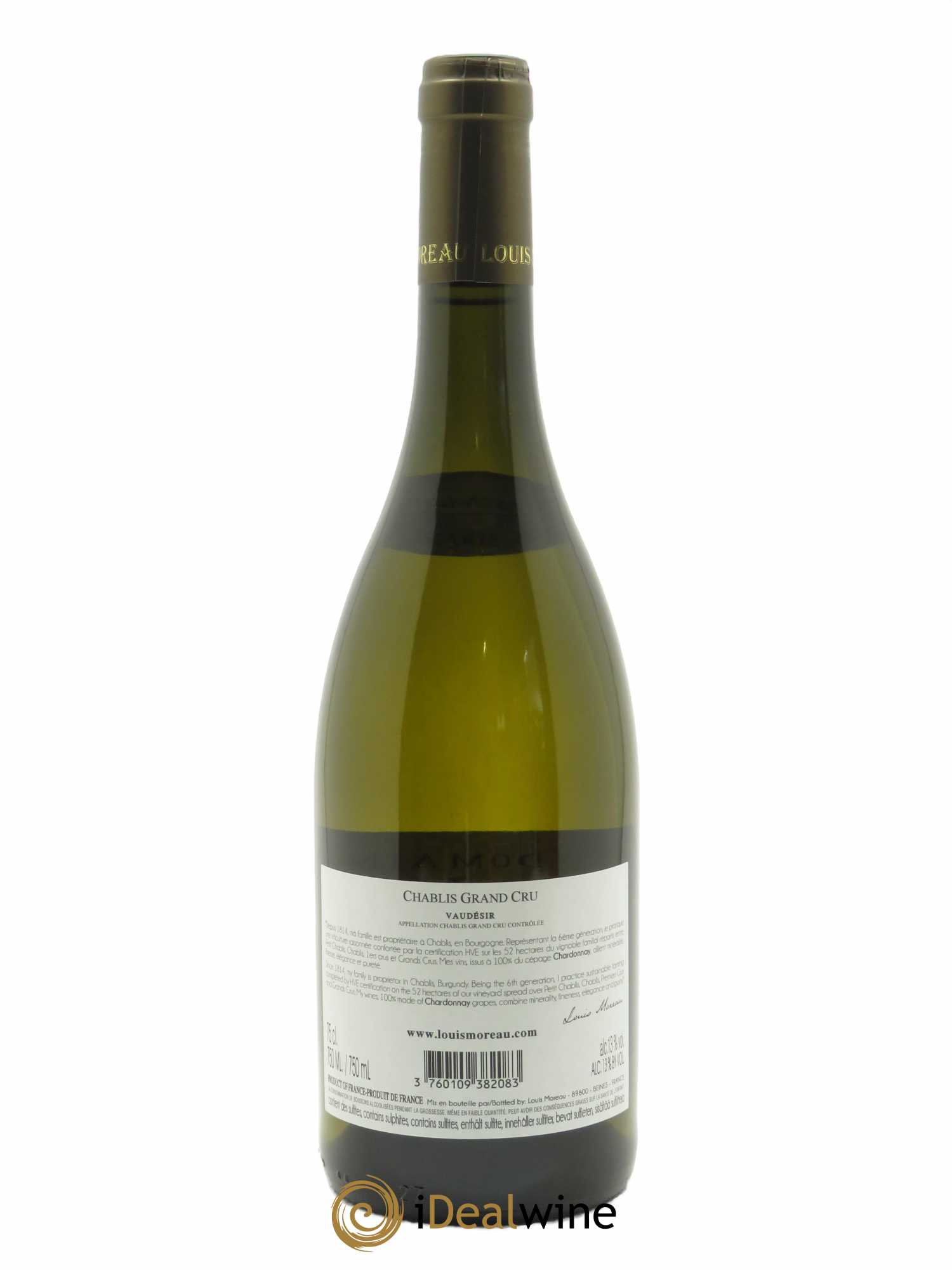 Chablis Grand Cru Vaudésir Louis Moreau 2017 - Lot de 1 bouteille - 1