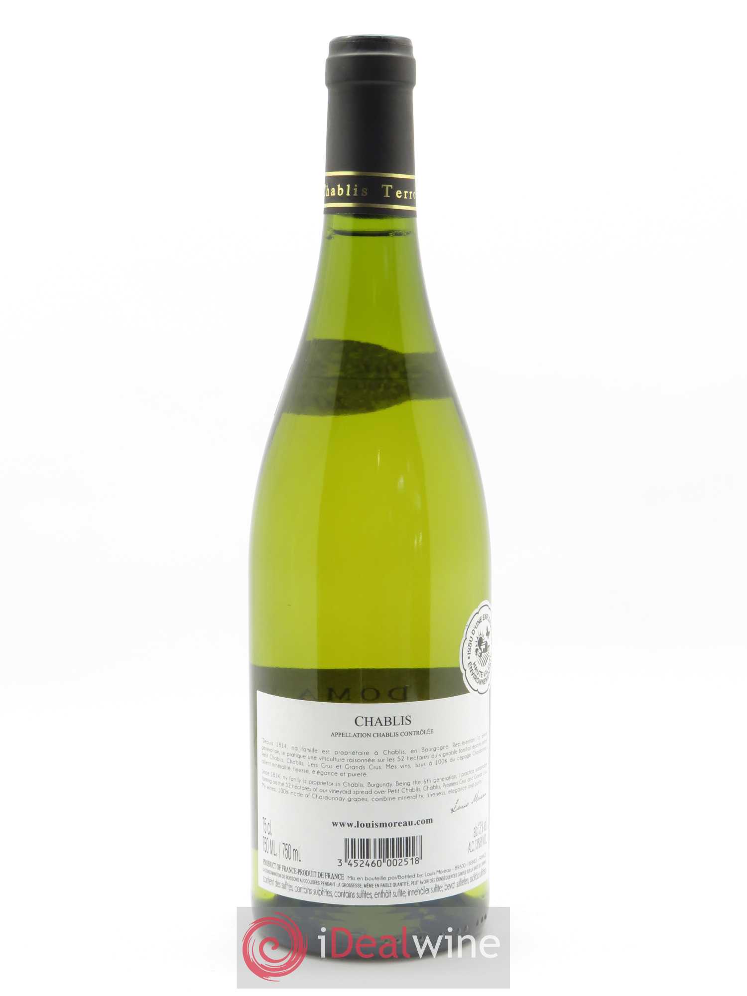 Chablis Louis Moreau 2019 - Lot of 1 bottle - 1