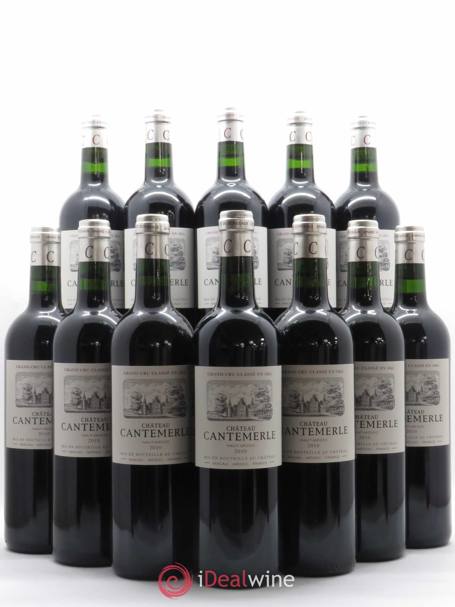 Château Cantemerle 5ème Grand Cru Classé 2010 - Lot de 12 bouteilles - 0