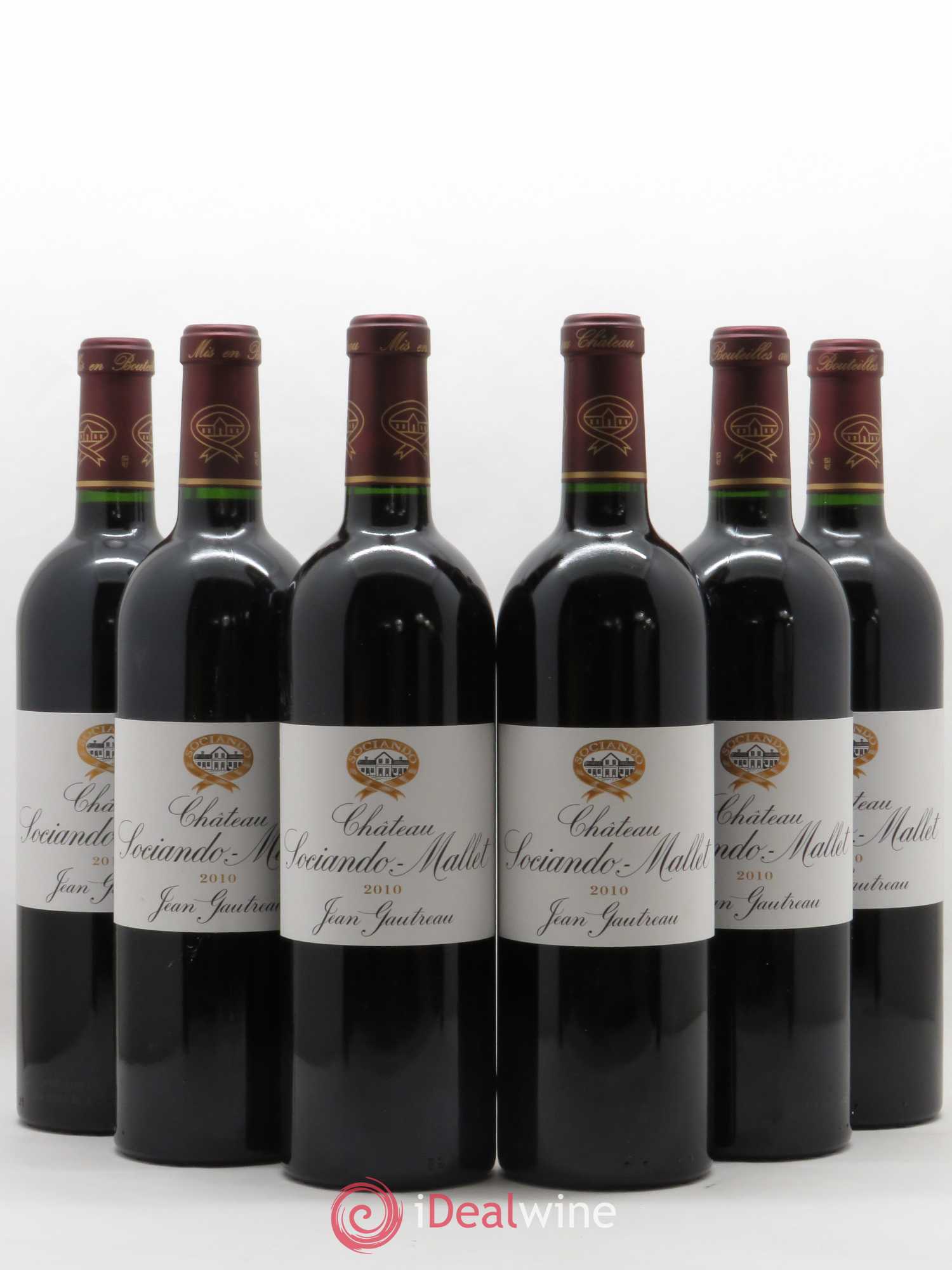 Château Sociando Mallet 2010 - Lot de 6 bouteilles - 0
