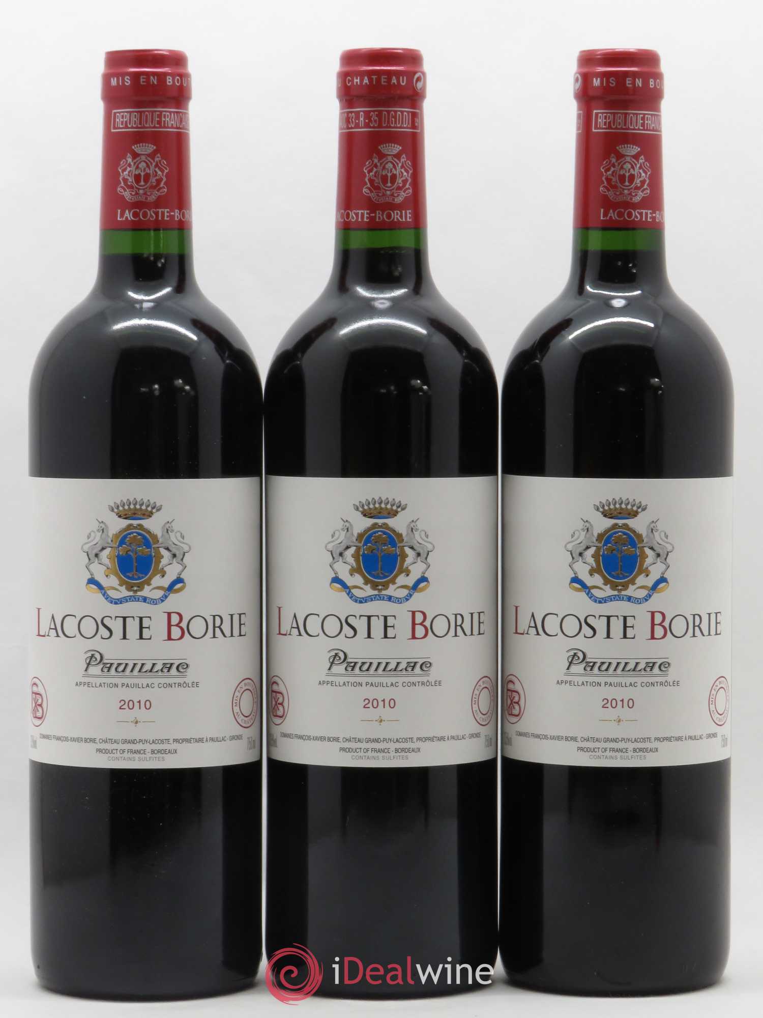 Lacoste Borie 2010 - Lot de 6 bouteilles - 2