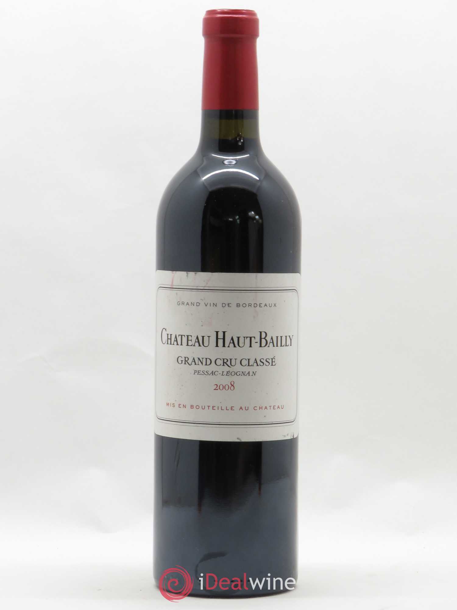 Château Haut-Bailly Cru Classé de Graves 2008 - Lot de 1 bouteille - 0