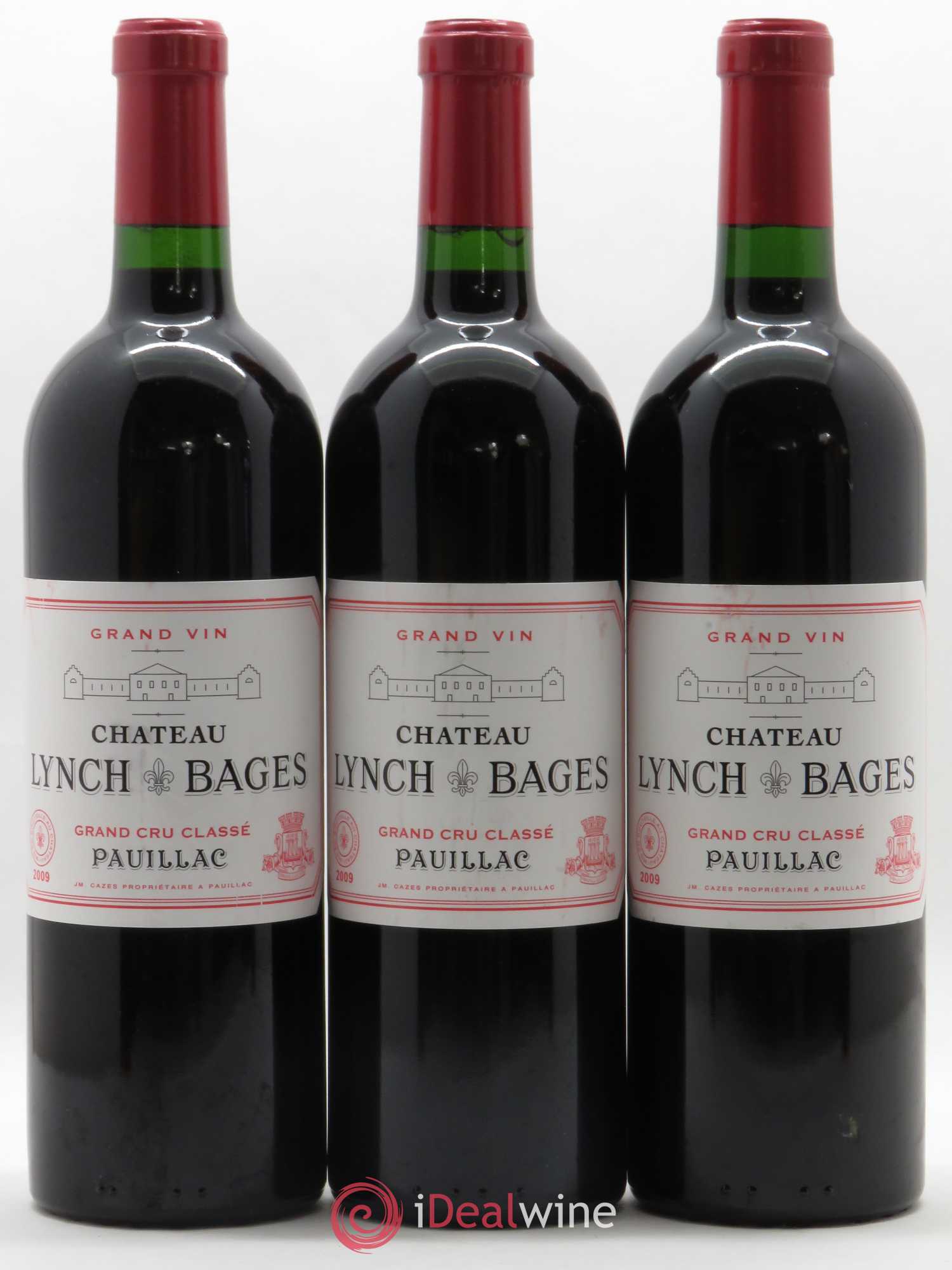Château Lynch Bages 5ème Grand Cru Classé 2009 - Lot de 3 bouteilles - 0