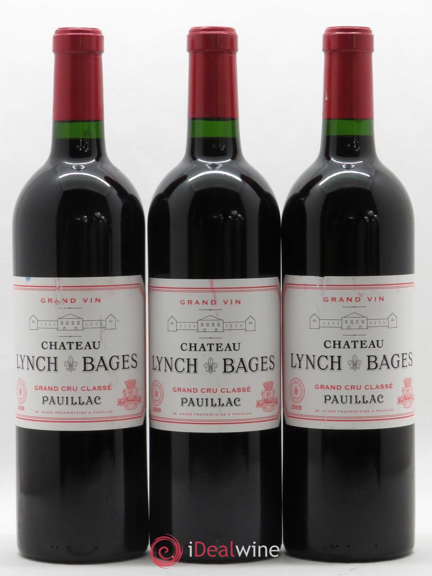 Château Lynch Bages 5ème Grand Cru Classé 2009 - Lot de 3 bouteilles - 0