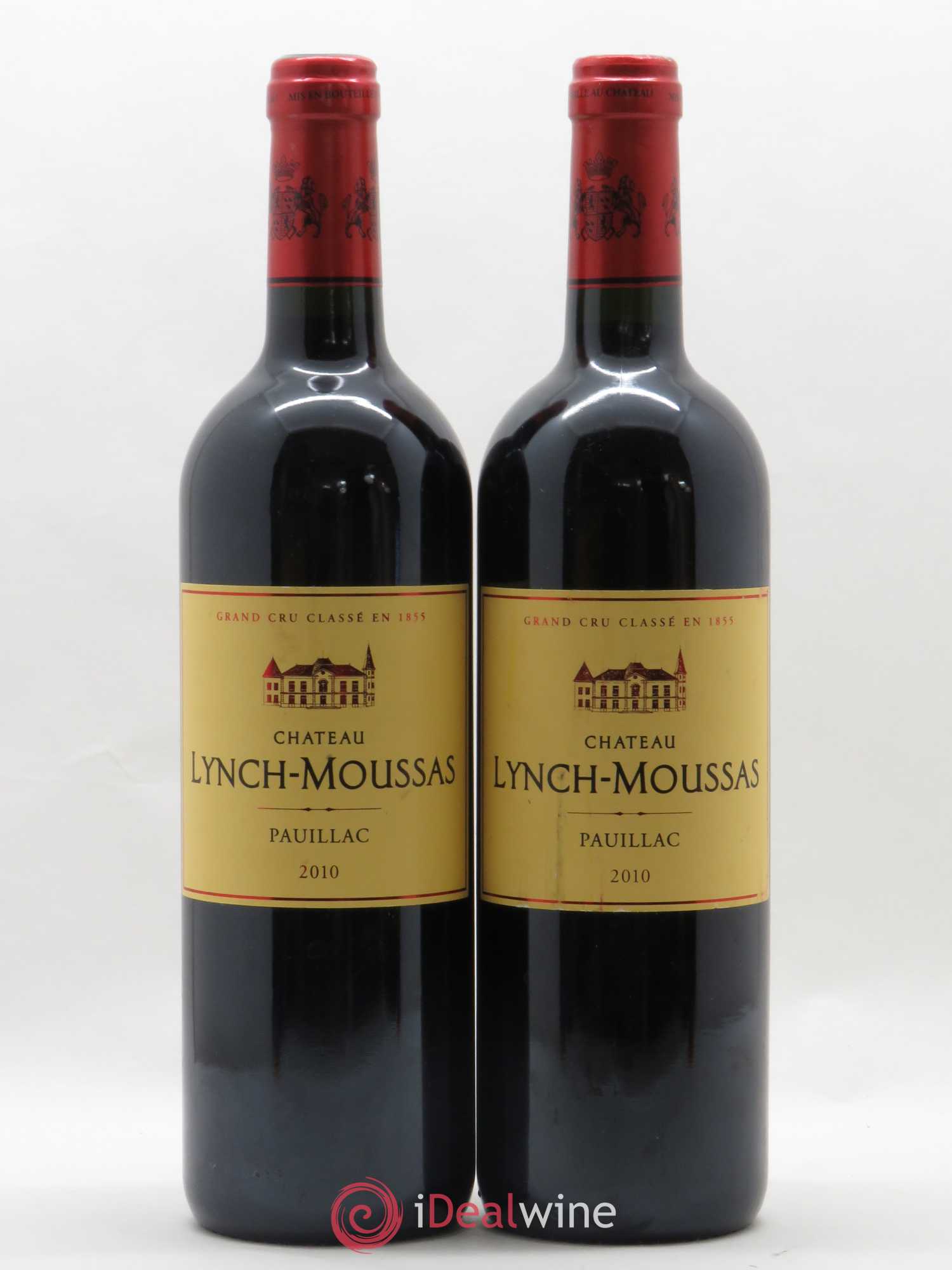 Château Lynch Moussas 5ème Grand Cru Classé 2010 - Lot de 2 bouteilles - 0
