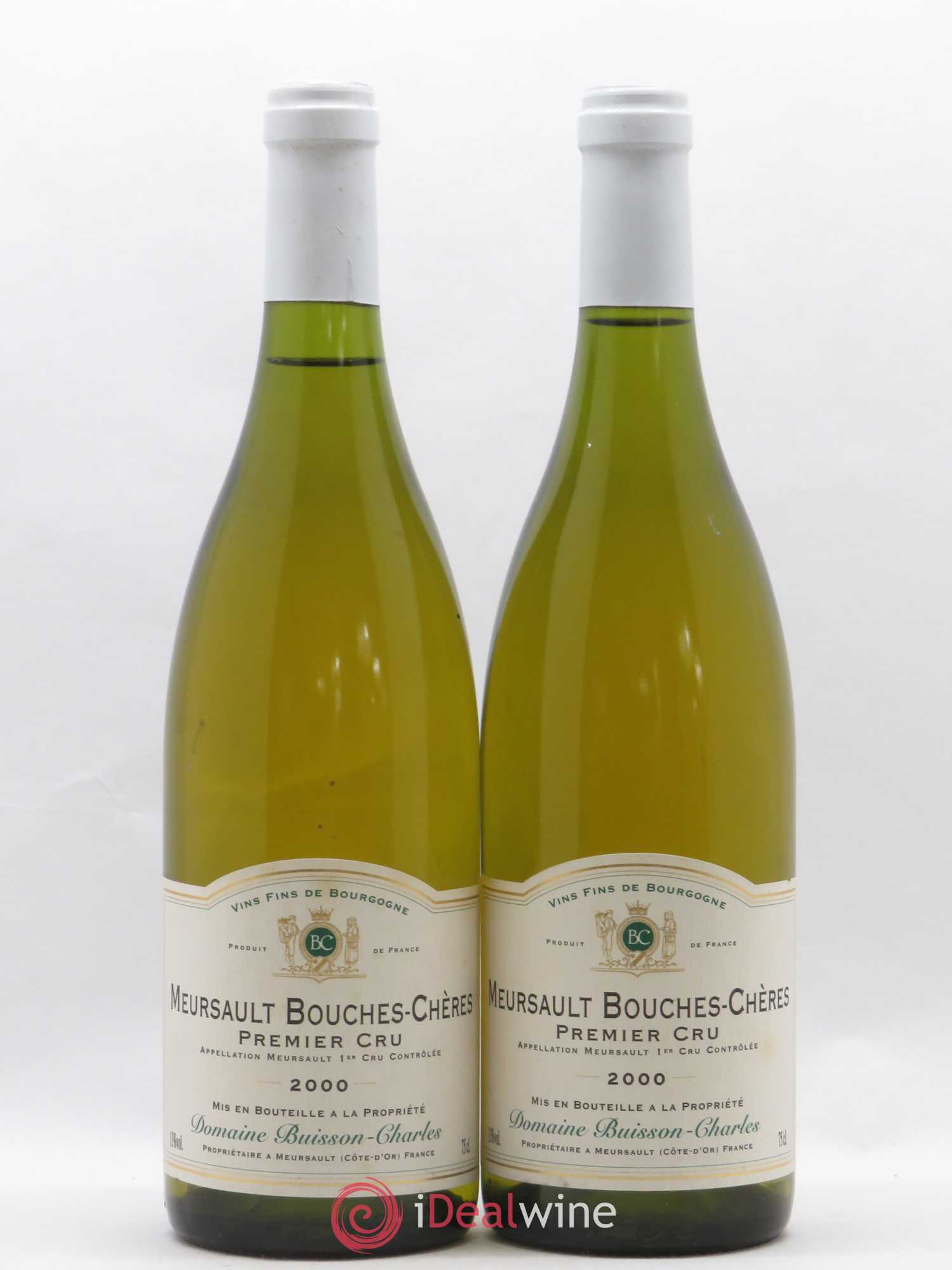 Meursault 1er Cru Bouches Chères Buisson-Charles (Domaine) 2000 - Lot de 2 bouteilles - 0