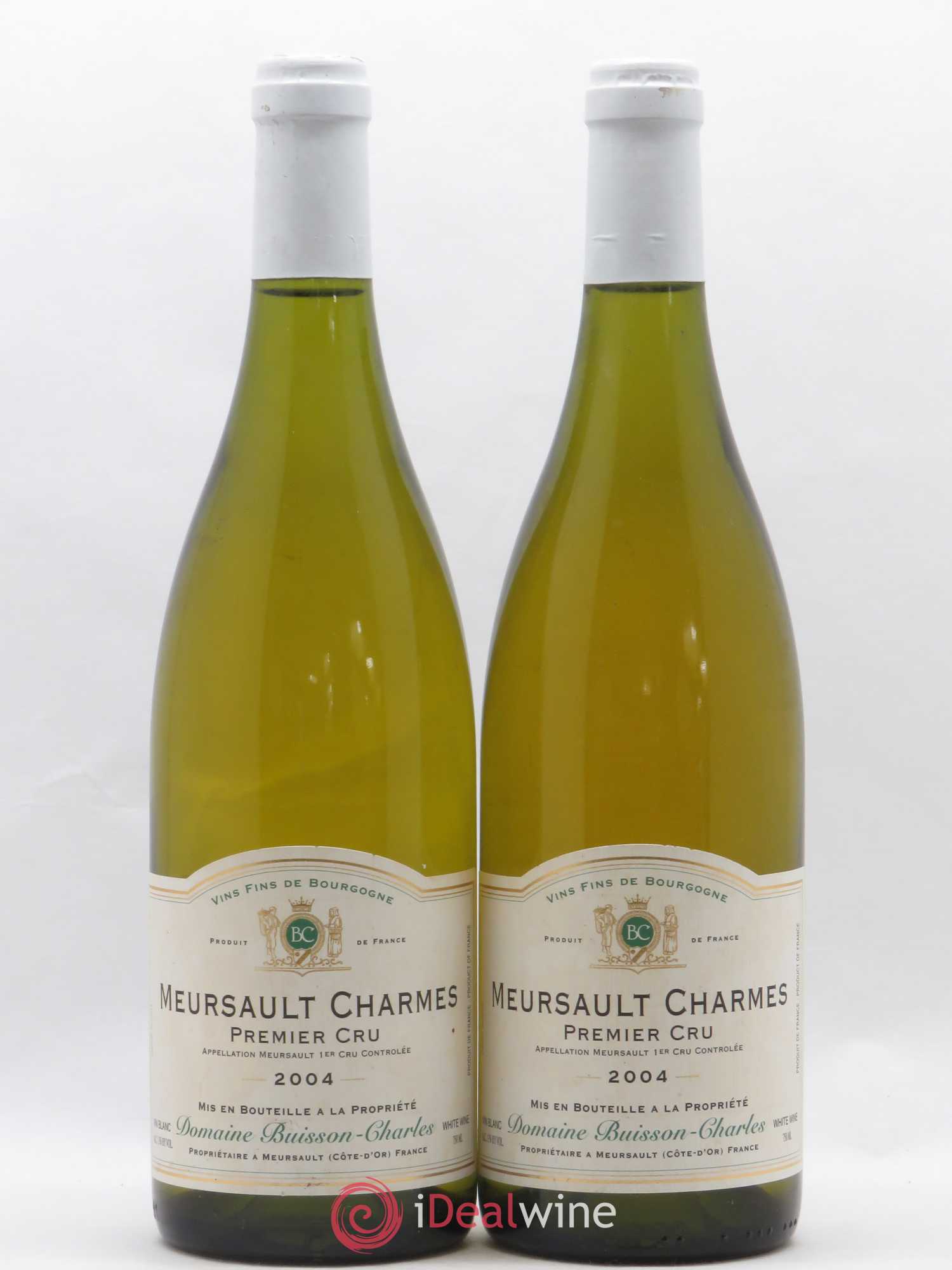 Meursault 1er Cru Charmes Domaine Buisson Charles 2004 - Posten von 2 Flaschen - 0