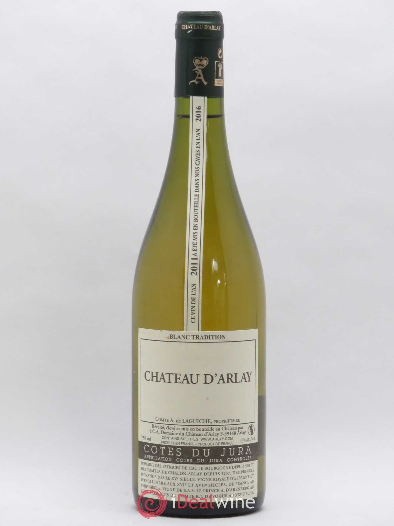 Côtes du Jura Blanc Tradition Château d'Arlay 2011 - Posten von 1 Flasche - 0