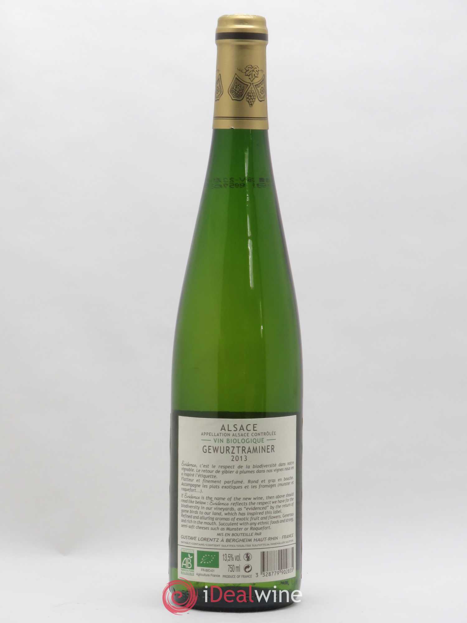 Gewurztraminer Domaine Lorentz evidence 2013 - Posten von 1 Flasche - 1