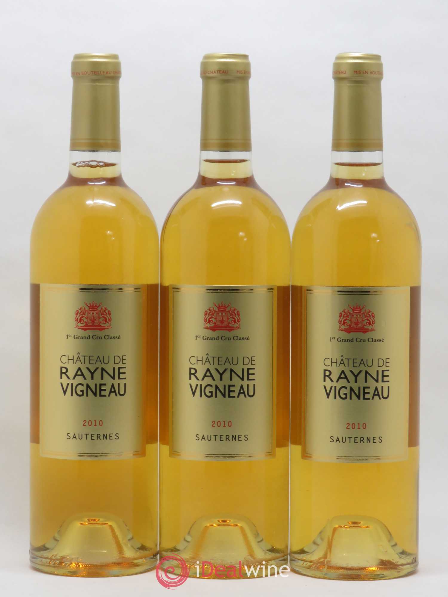 Château de Rayne Vigneau 1er Grand Cru Classé 2010 - Lotto di 3 bottiglie - 0