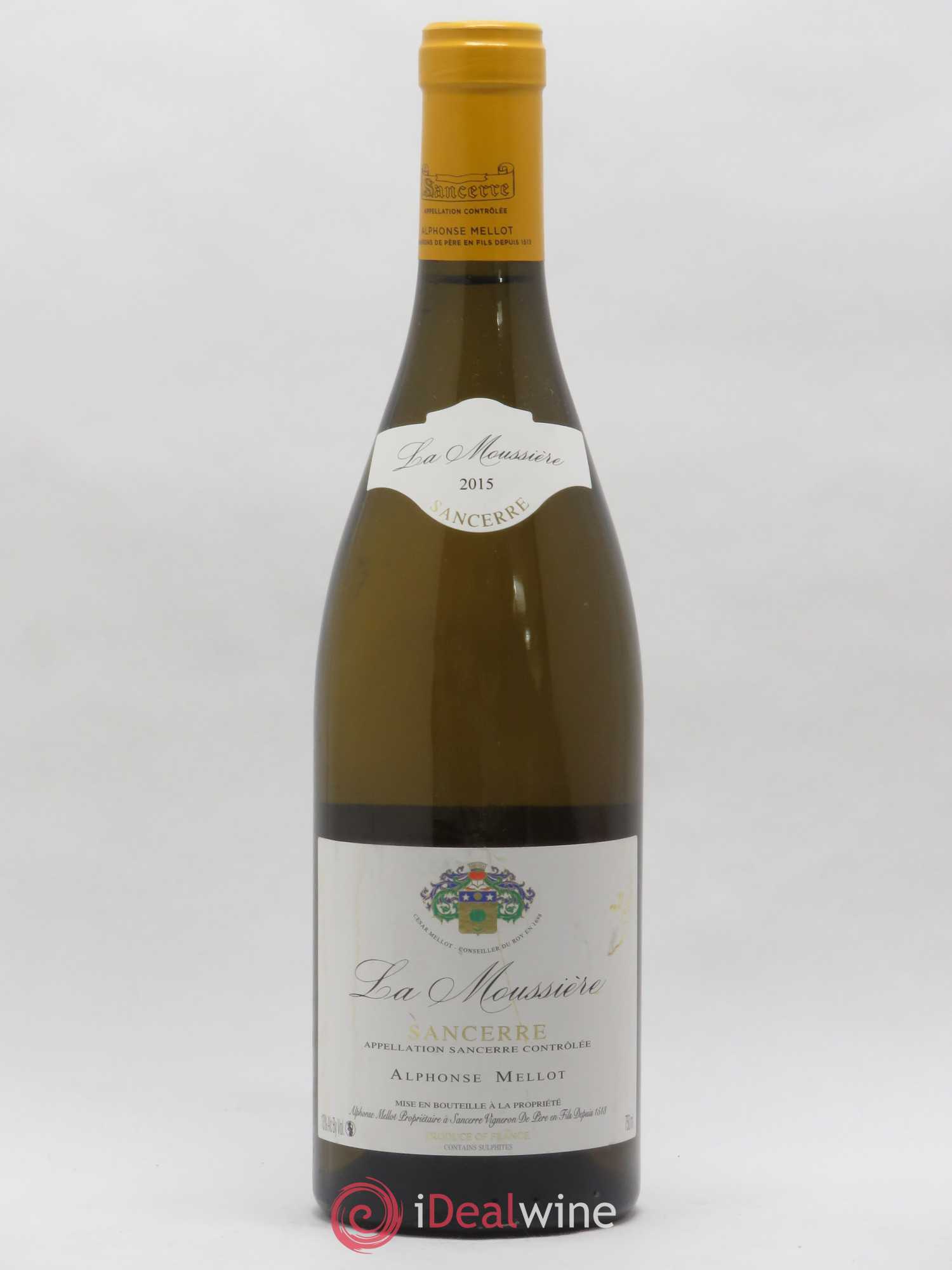 Sancerre La Moussière Alphonse Mellot 2015 - Lot de 1 bouteille - 0