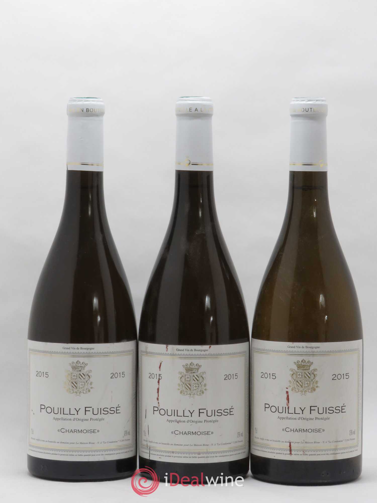 Pouilly-Fuissé Charmoise La Maison Bleue 2015 - Posten von 3 Flaschen - 0