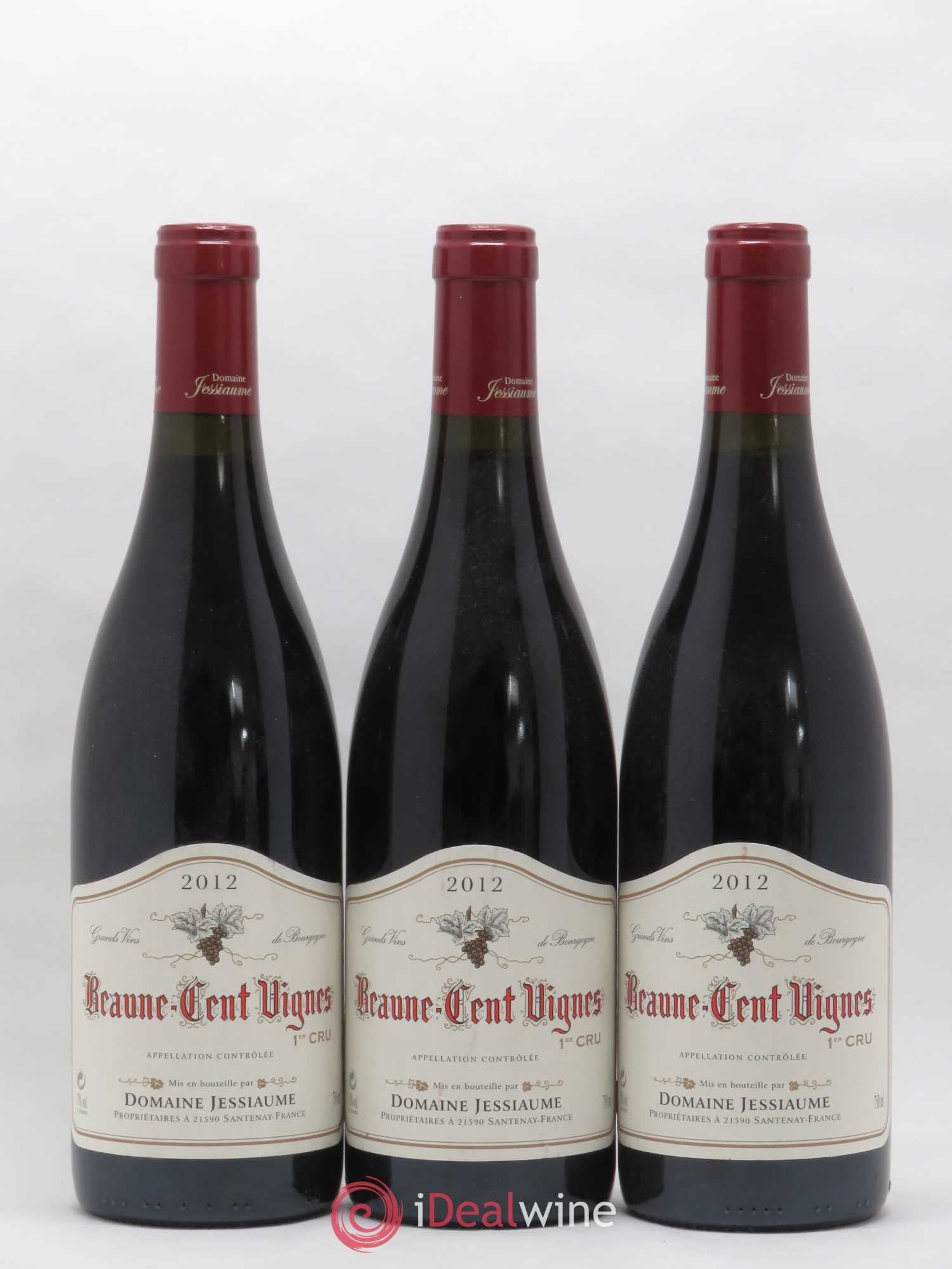 Beaune 1er Cru Cent Vignes Domaine Jessiaume 2012 - Posten von 3 Flaschen - 0