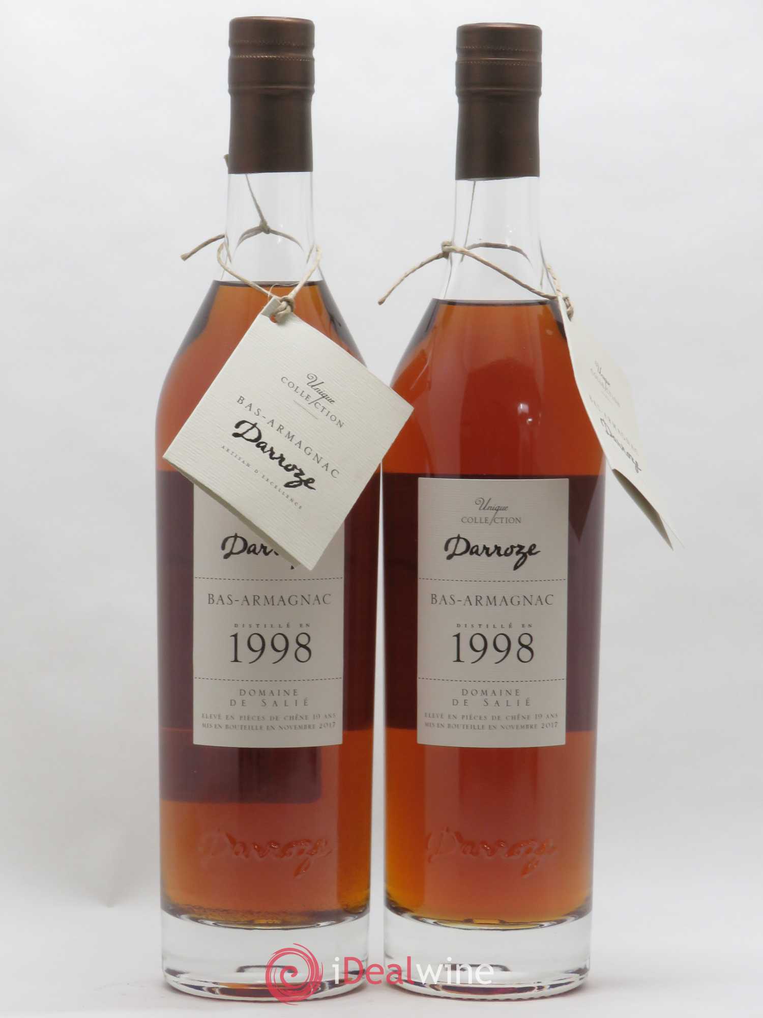 Bas-Armagnac Darroze - Domaine de Salié 1998 - Posten von 2 Flaschen - 0