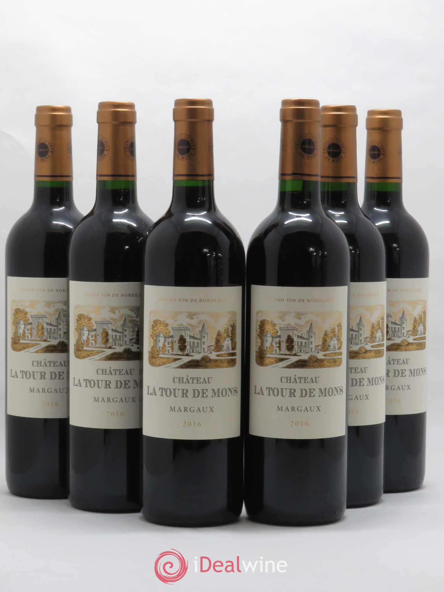 Château la Tour de Mons Cru Bourgeois 2016 - Lot de 6 bouteilles - 0