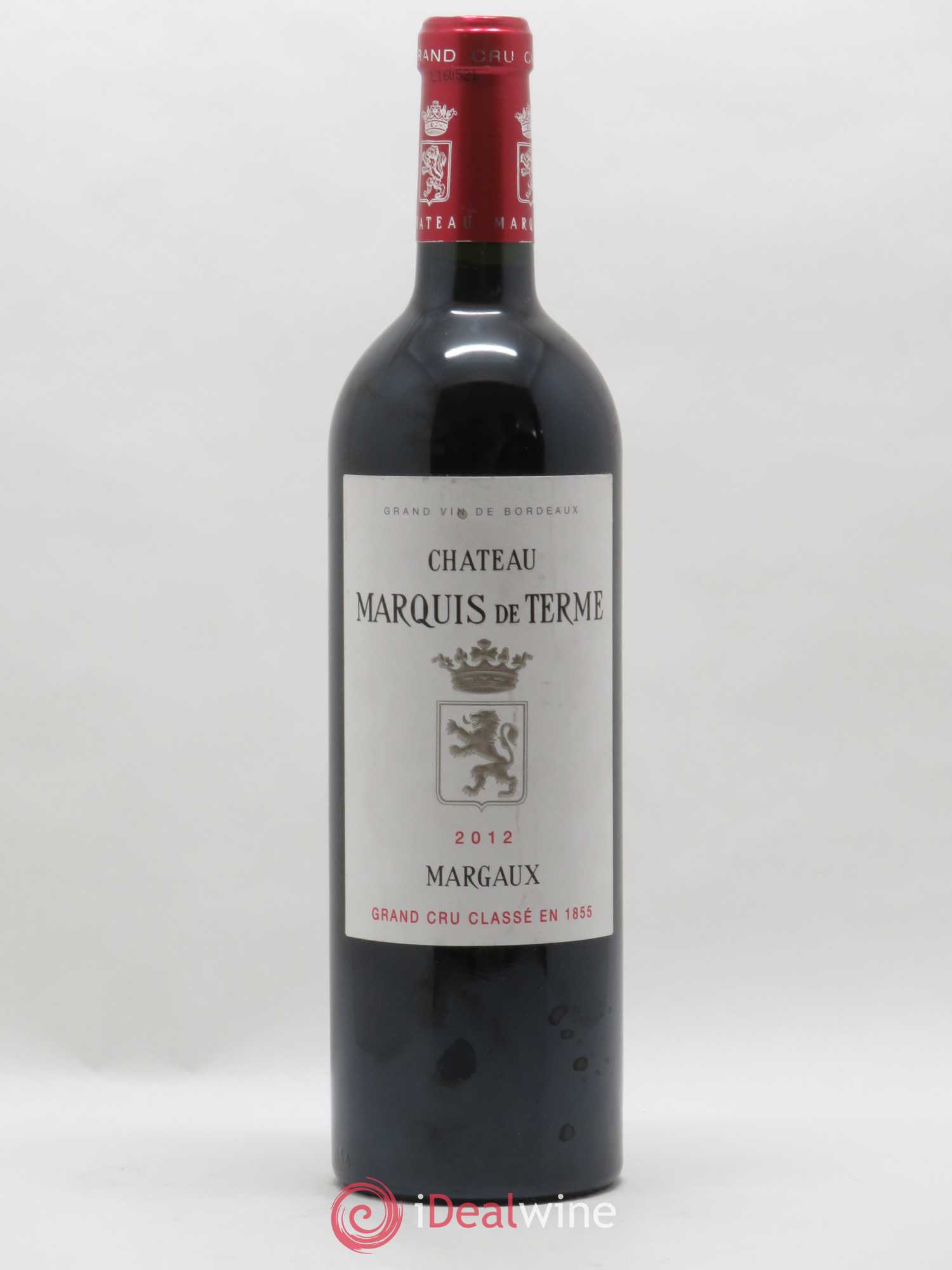 Château Marquis de Terme 4ème Grand Cru Classé 2012 - Lot de 1 bouteille - 0