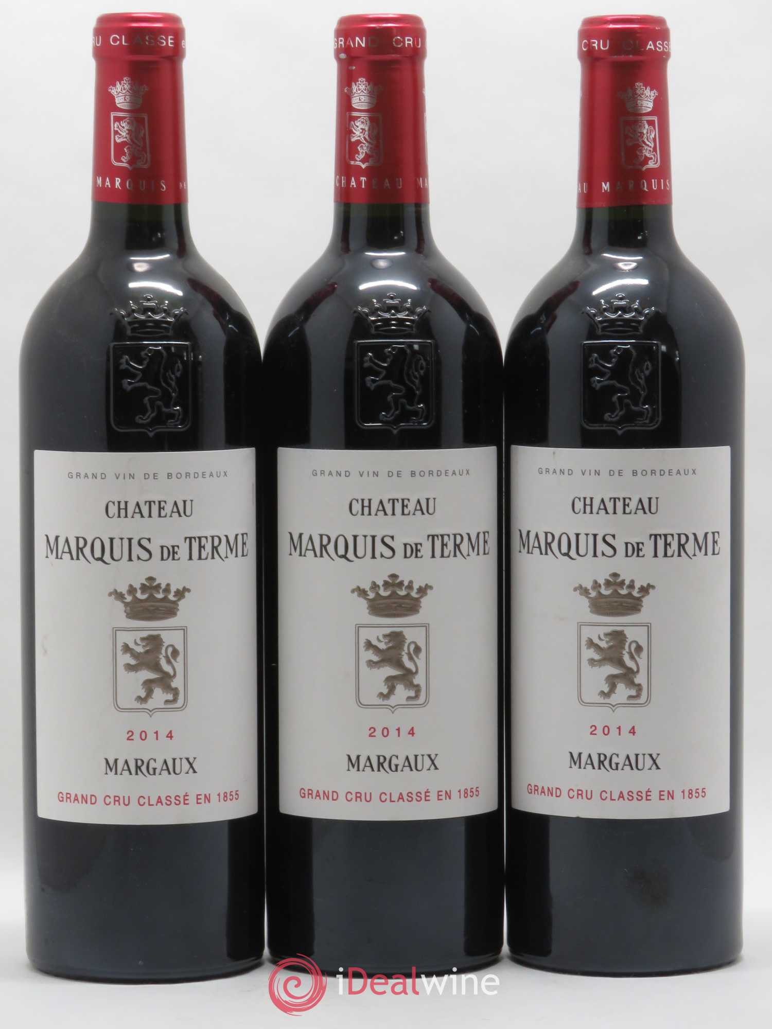 Château Marquis de Terme 4ème Grand Cru Classé 2014 - Lot de 3 bouteilles - 0