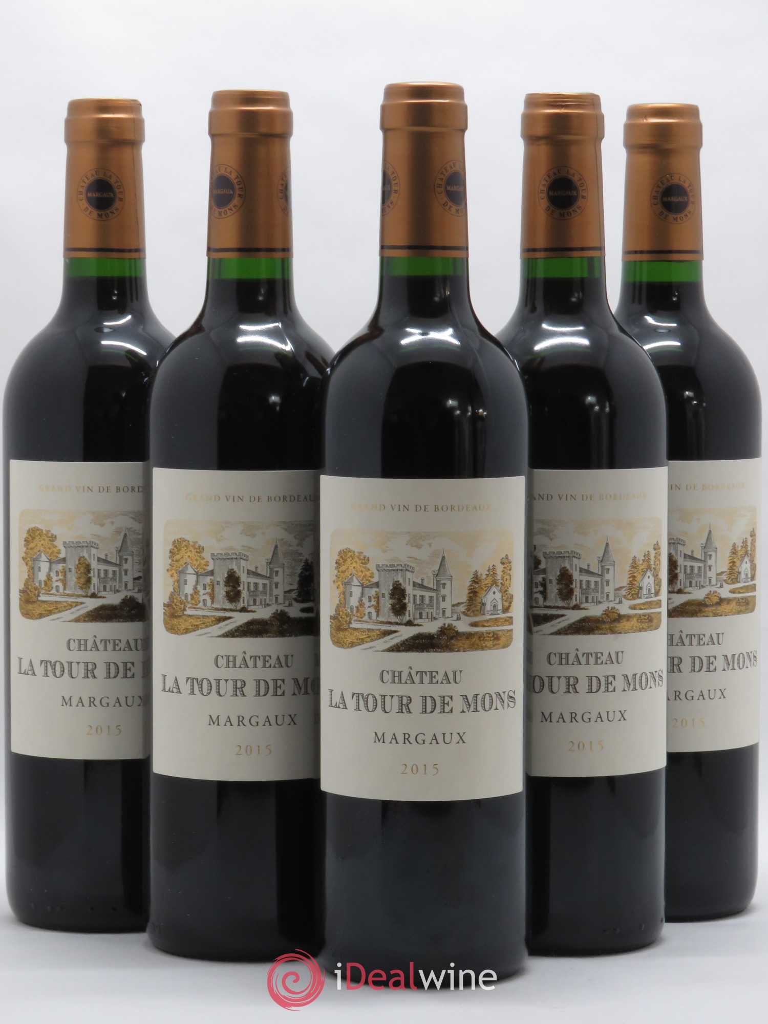 Château la Tour de Mons Cru Bourgeois 2015 - Lot de 5 bouteilles - 0