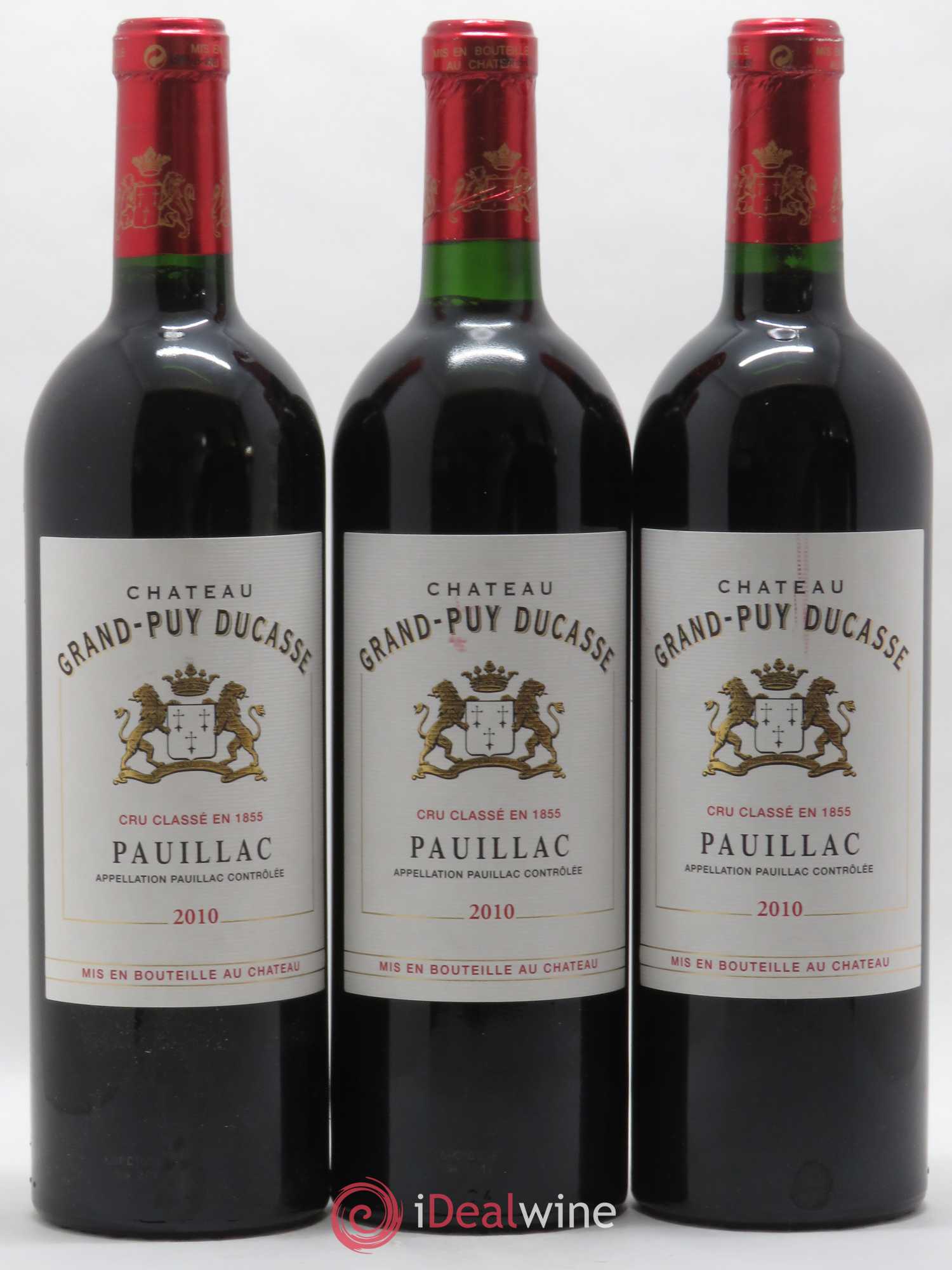 Château Grand Puy Ducasse 5ème Grand Cru Classé 2010 - Lot de 3 bouteilles - 0