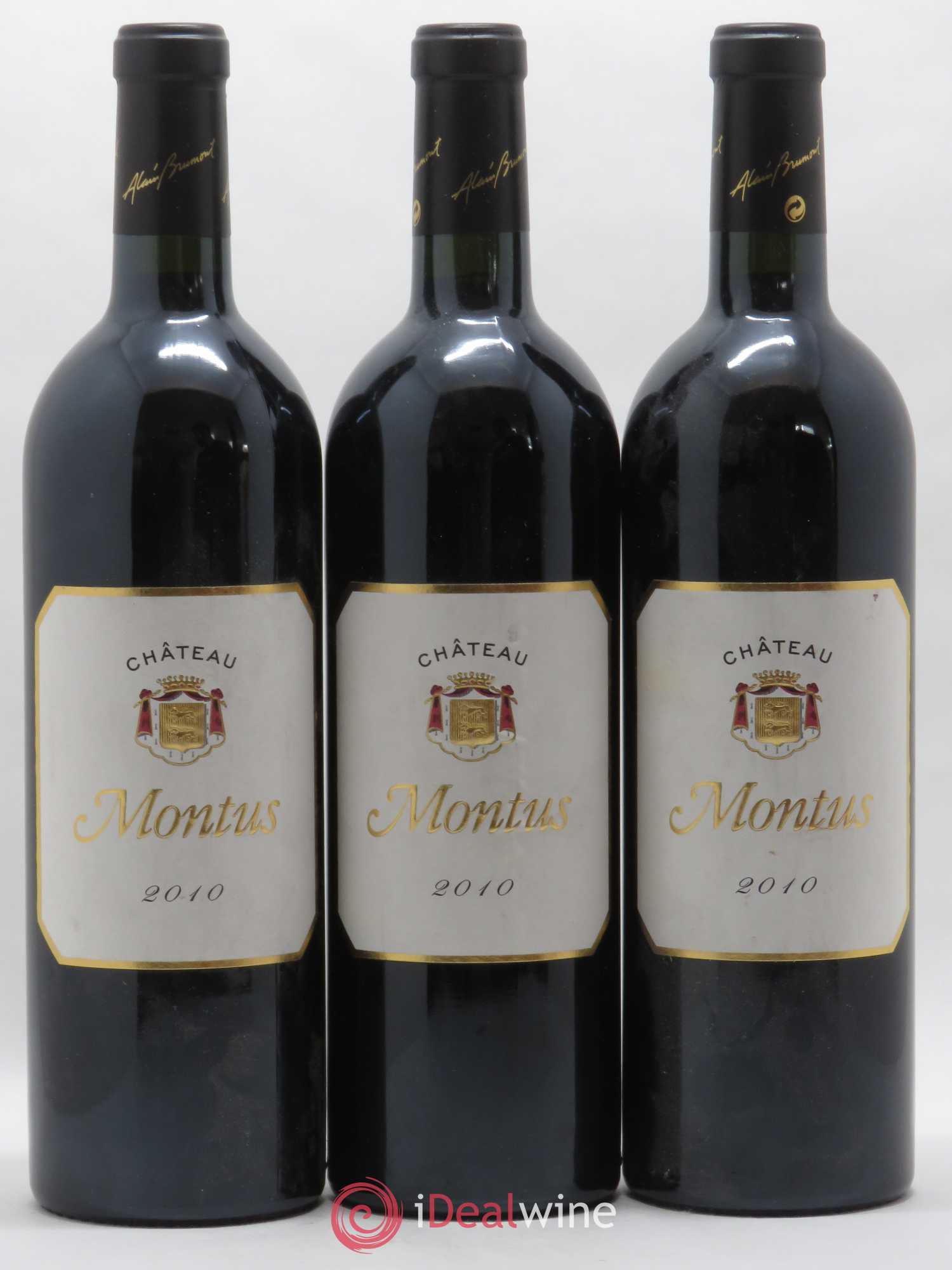 Madiran Château Montus Alain Brumont 2010 - Lot de 3 bouteilles - 0