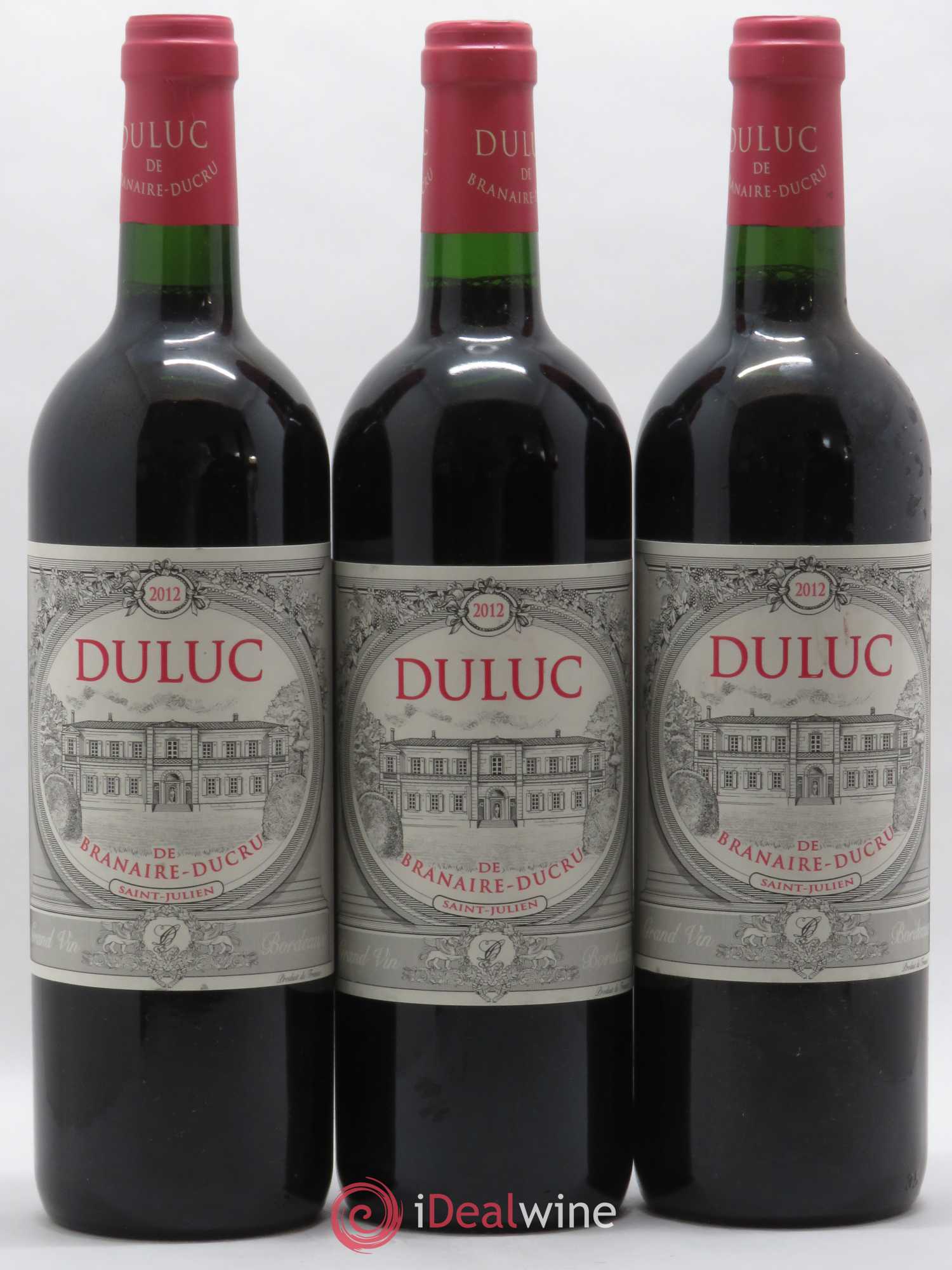 Duluc de Branaire Second Vin 2012 - Lot de 3 bouteilles - 0