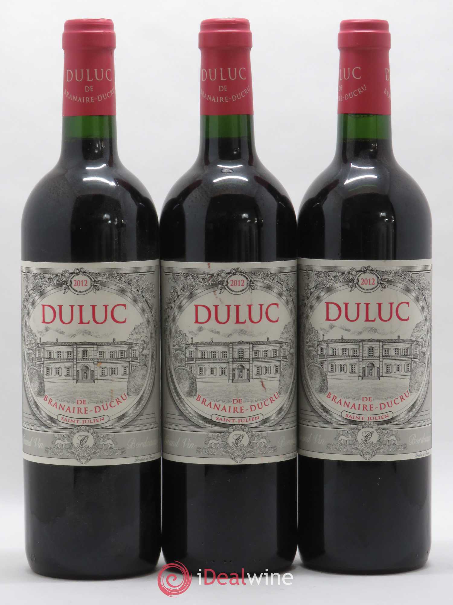 Duluc de Branaire Second Vin 2012 - Lot de 3 bouteilles - 0