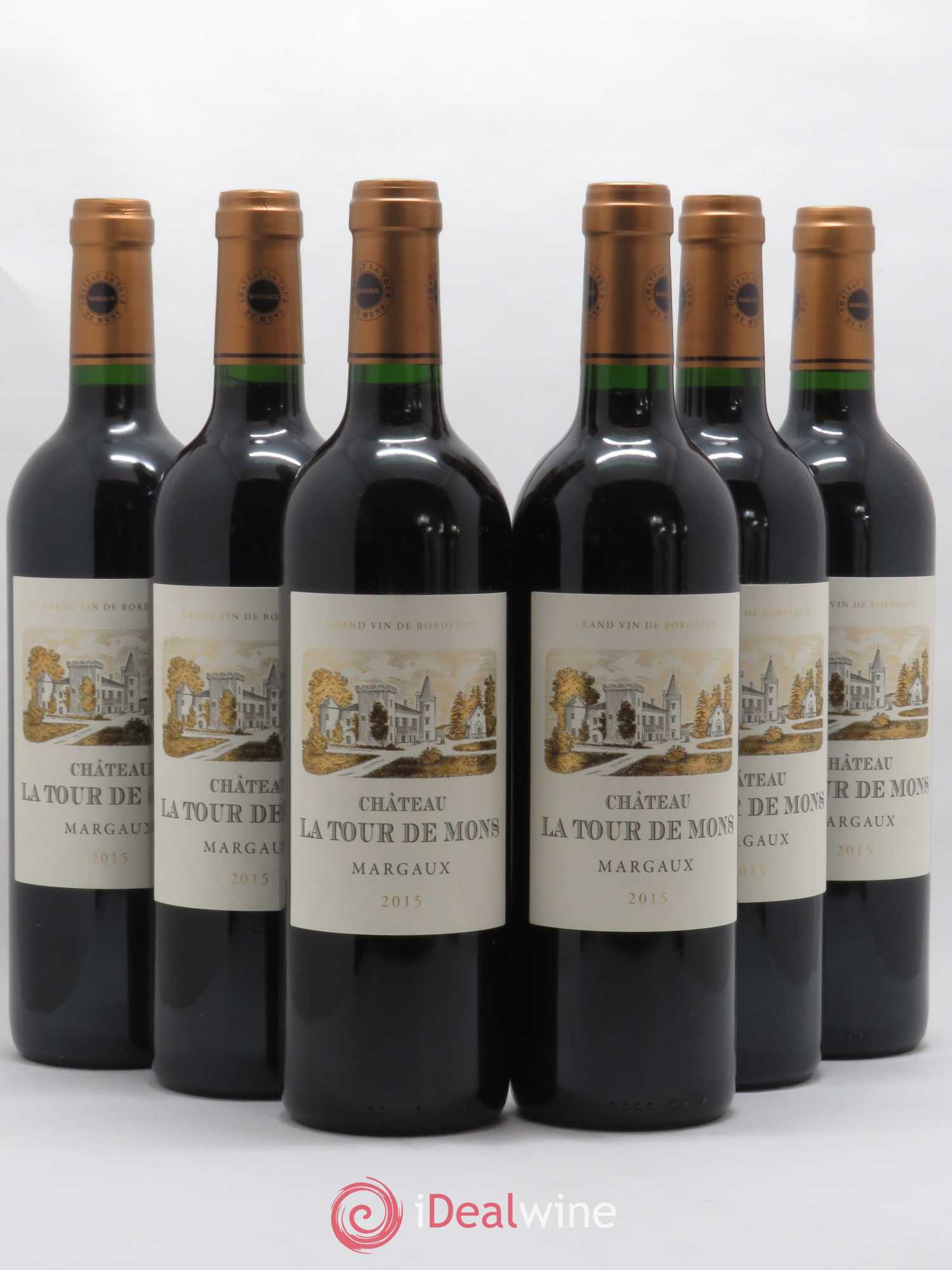 Château la Tour de Mons Cru Bourgeois 2015 - Lot de 6 bouteilles - 0