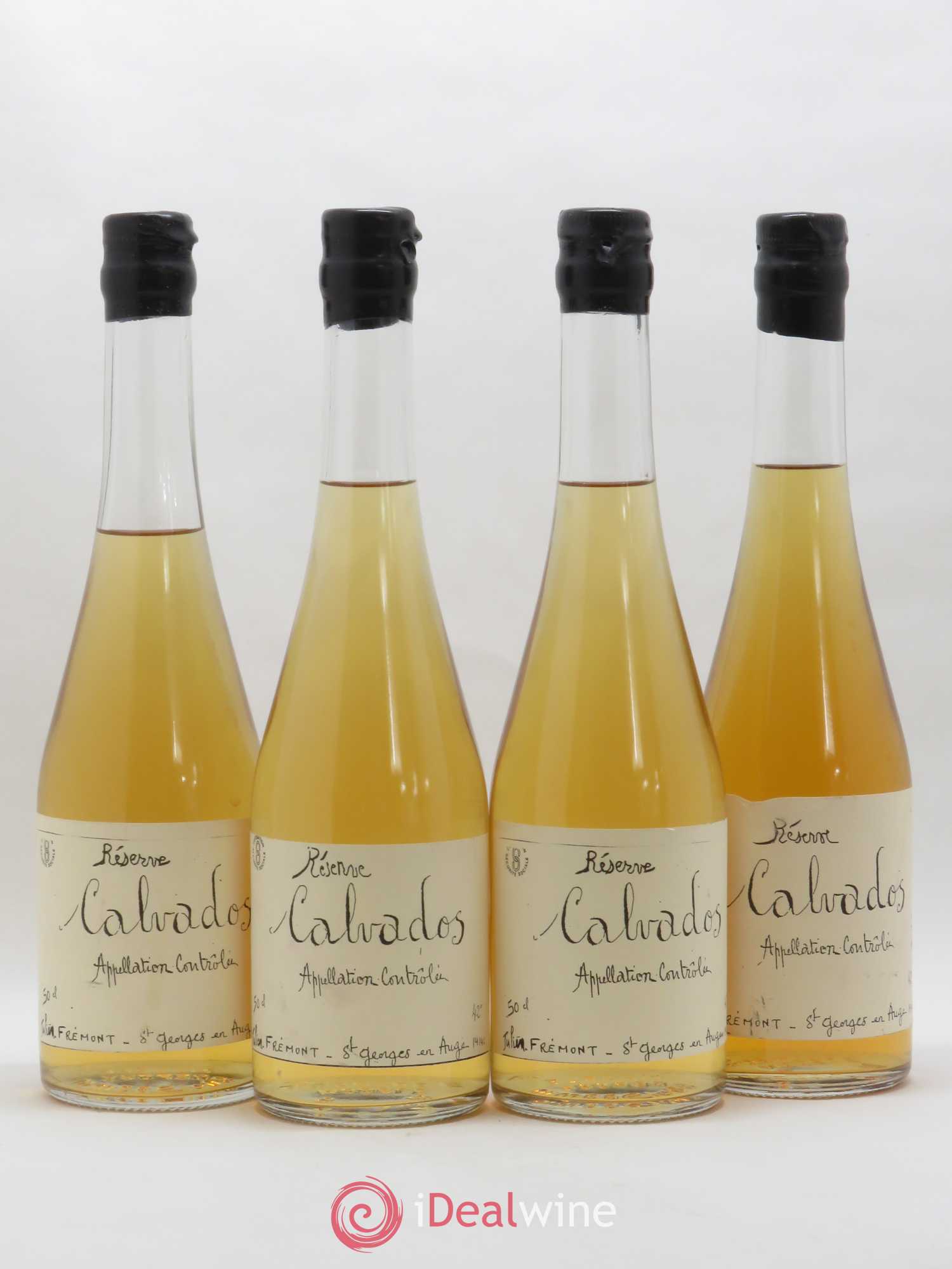 Calvados Julien Frémont - Réserve - Posten von 4 Flaschen - 0