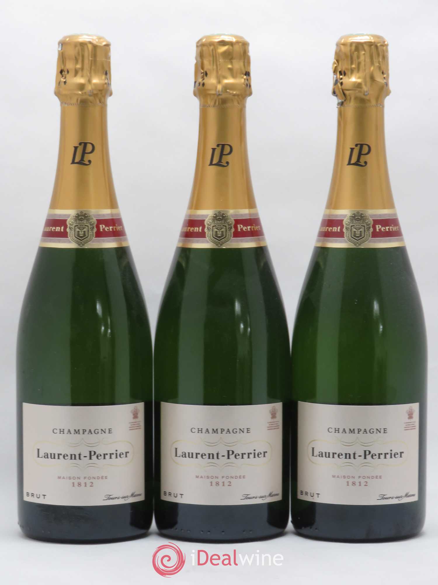 Champagne Laurent Perrier brut - Posten von 3 Flaschen - 0