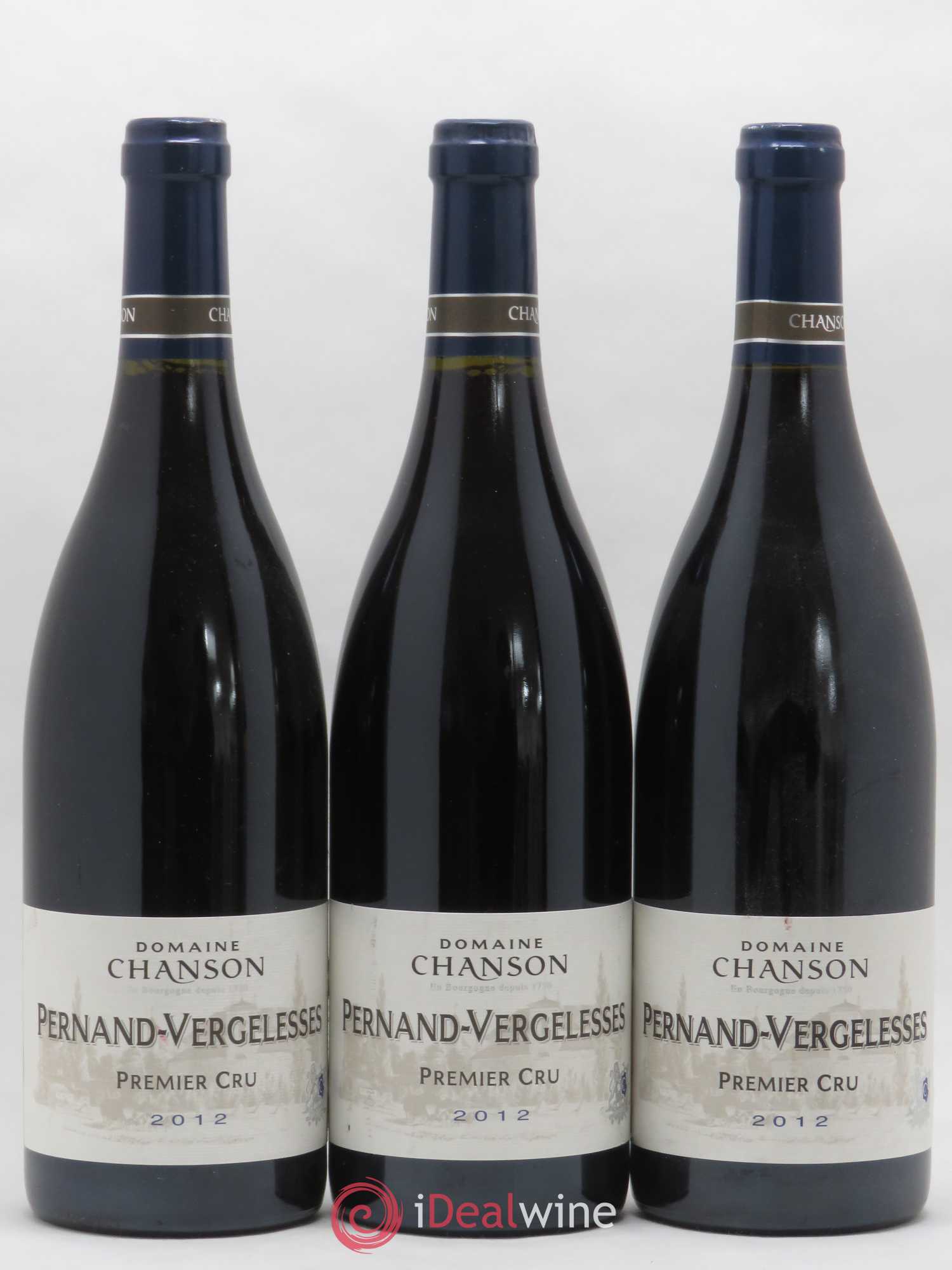Pernand-Vergelesses Domaine Chanson 1er Cru 2012 - Posten von 3 Flaschen - 0