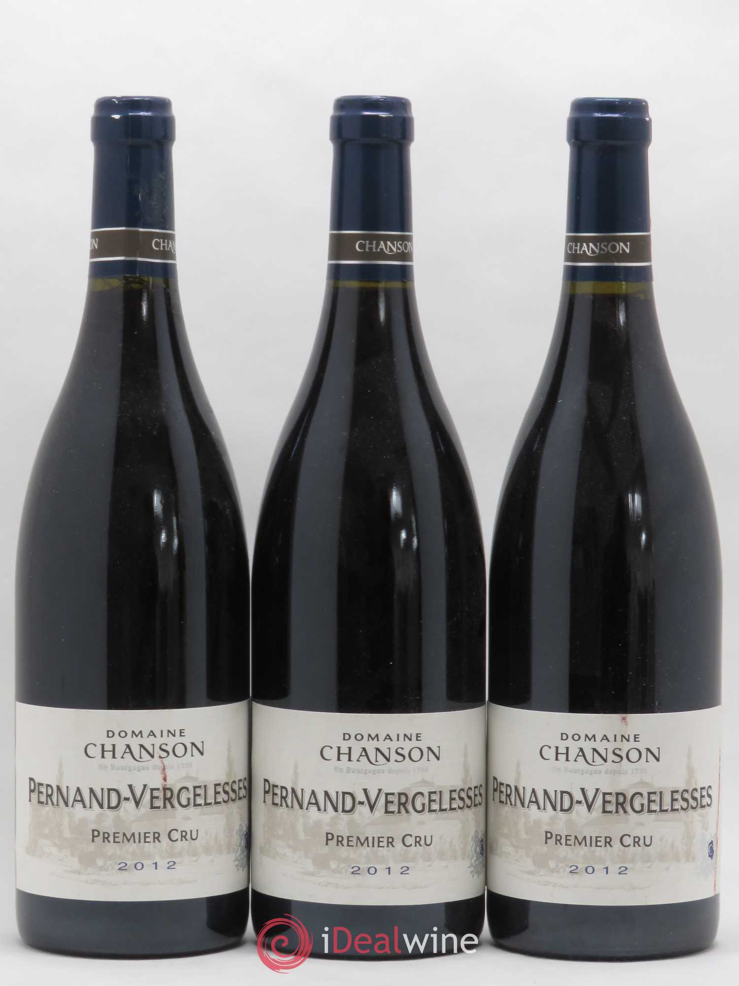 Pernand-Vergelesses Domaine Chanson 1er Cru 2012 - Posten von 3 Flaschen - 0