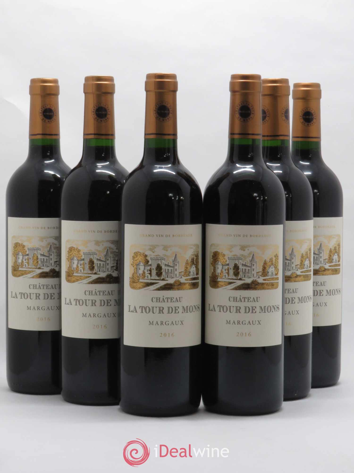 Château la Tour de Mons Cru Bourgeois 2016 - Lot de 6 bouteilles - 0