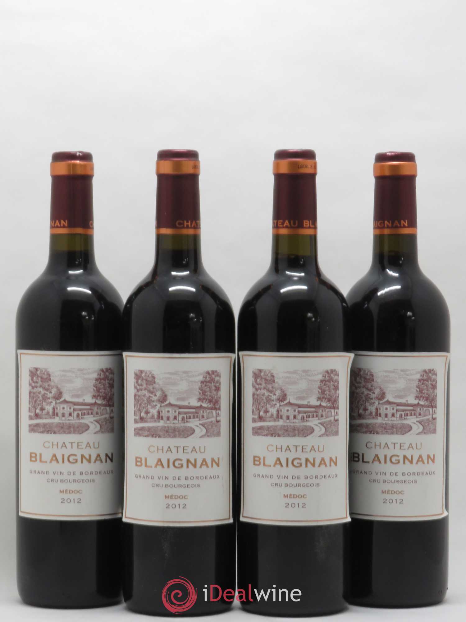 Château Blaignan Cru Bourgeois (sans prix de réserve) 2012 - Lot de 4 bouteilles - 0