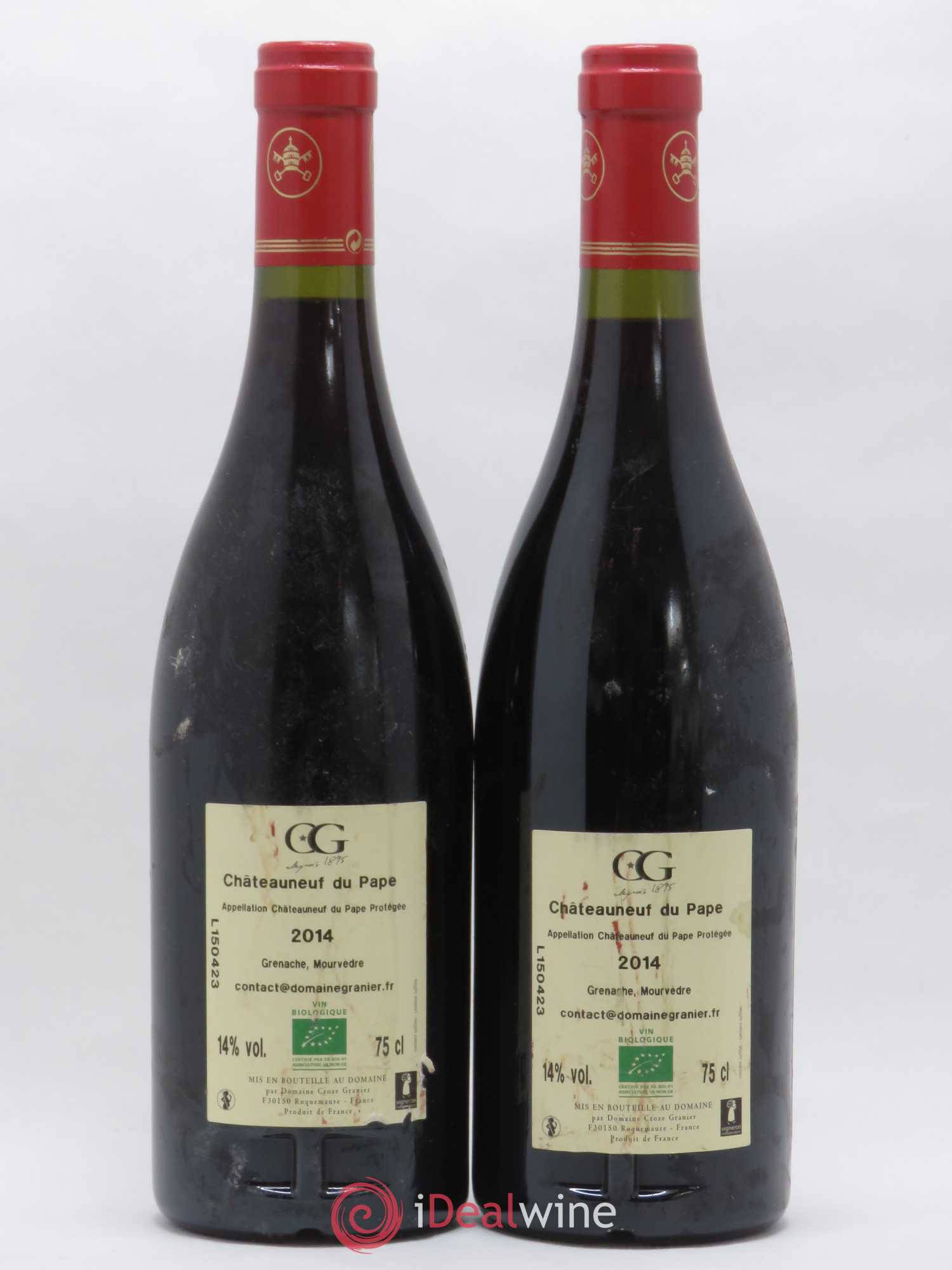 Châteauneuf-du-Pape Crozes-Granier 2014 - Lot de 2 bouteilles - 1
